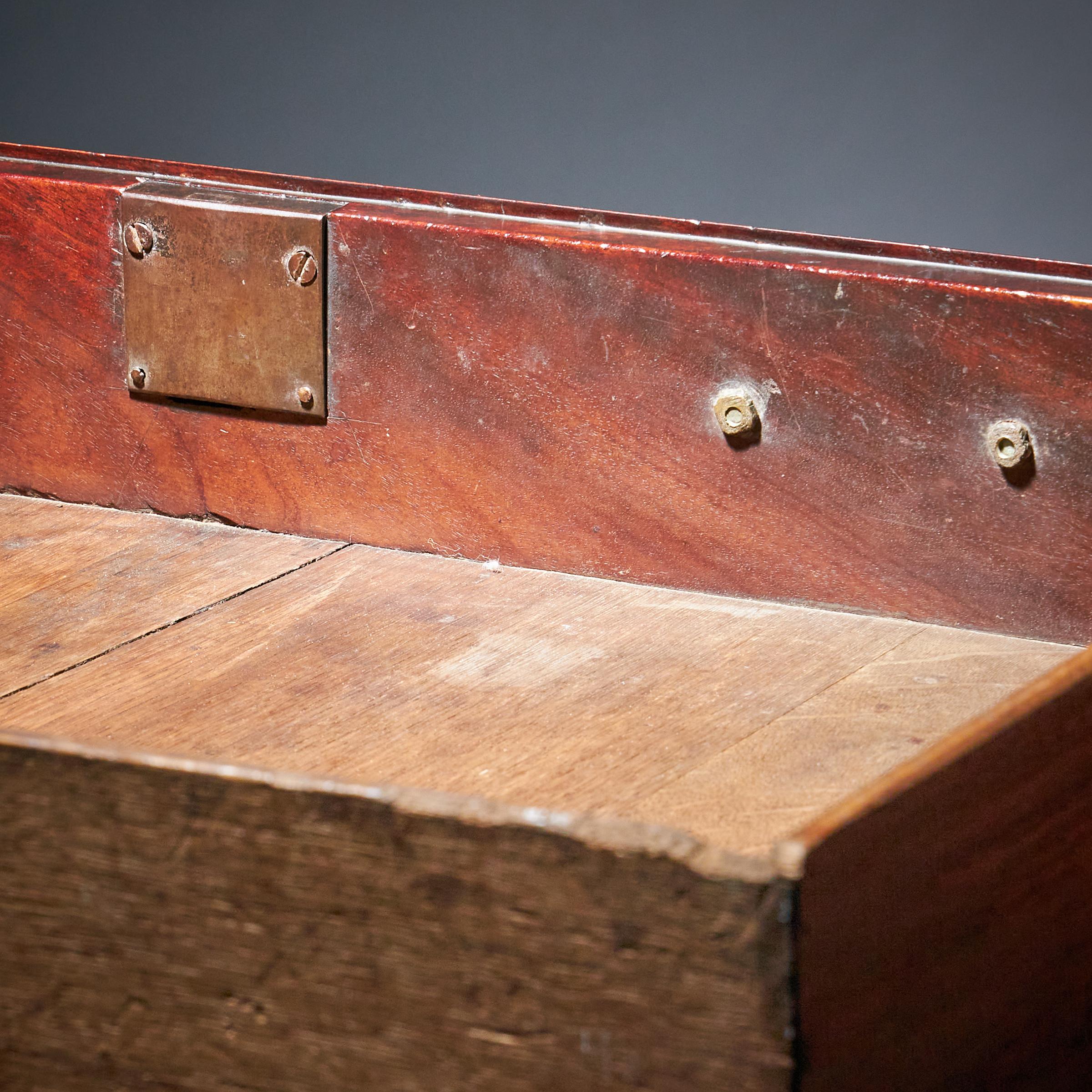 Compact George II Mahogany Chest with Brushing Slide, Circa 1740 9