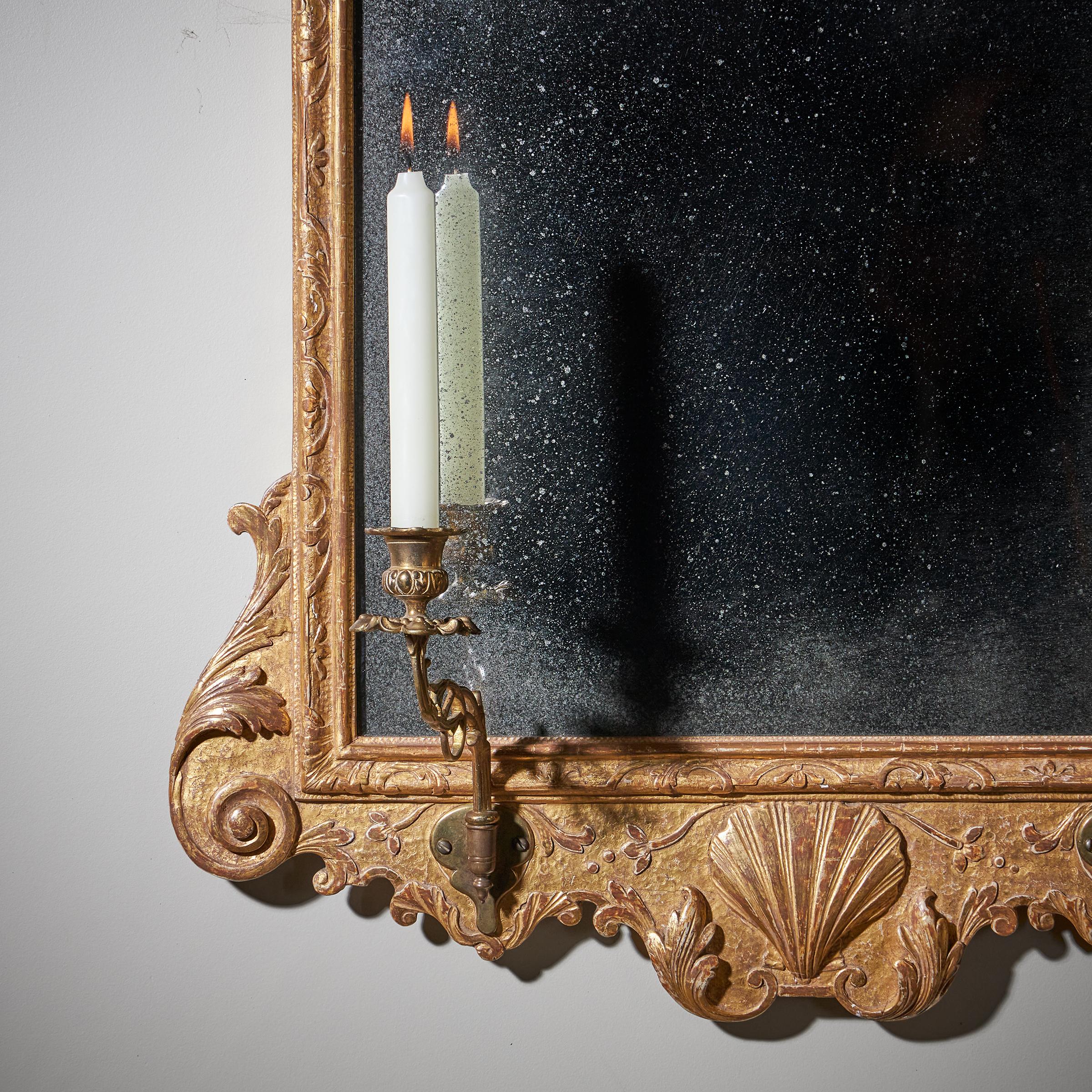 Fine 18th Century George I Gilt Gesso Pier or Console Mirror, Manner of Belchier 2