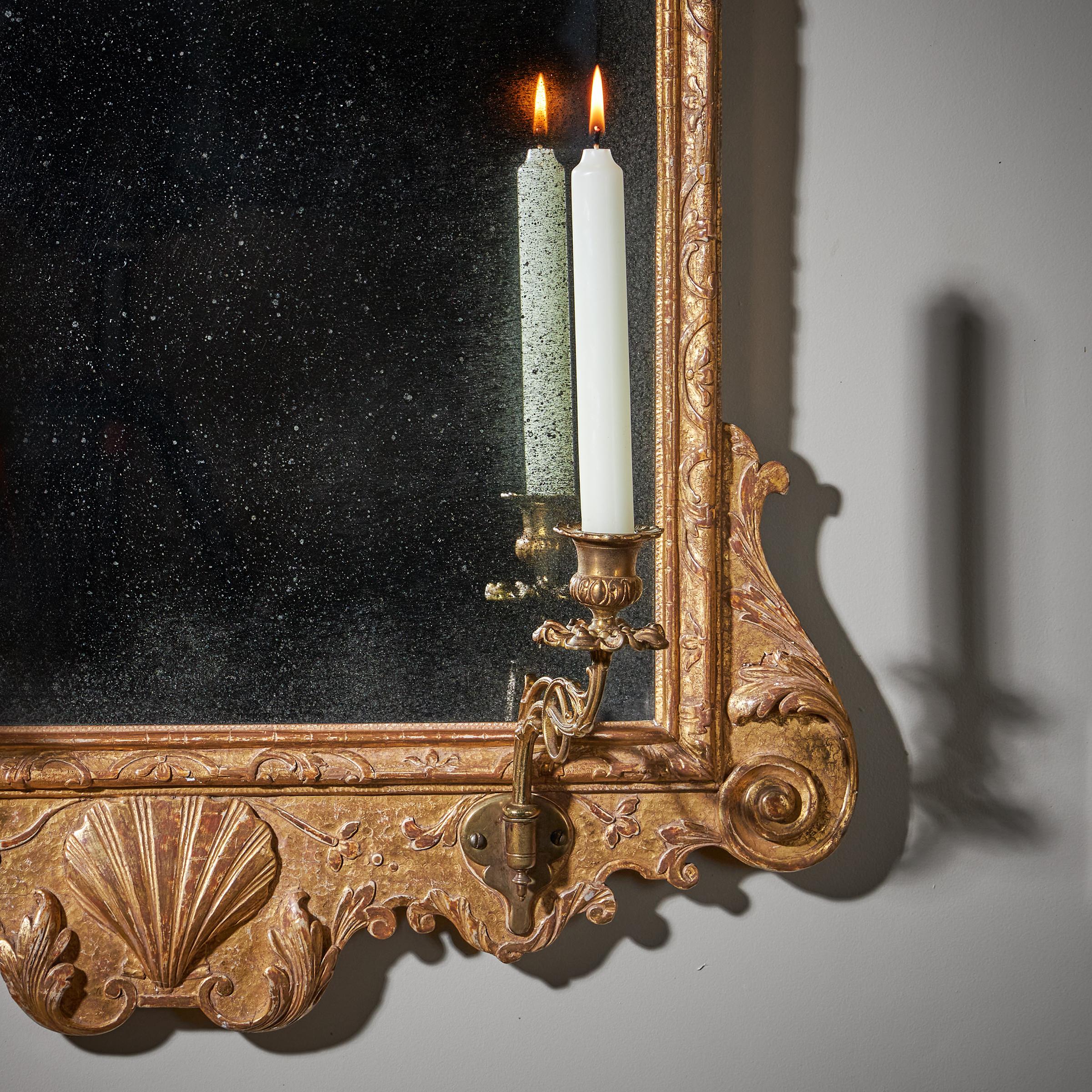 Fine 18th Century George I Gilt Gesso Pier or Console Mirror, Manner of Belchier 3