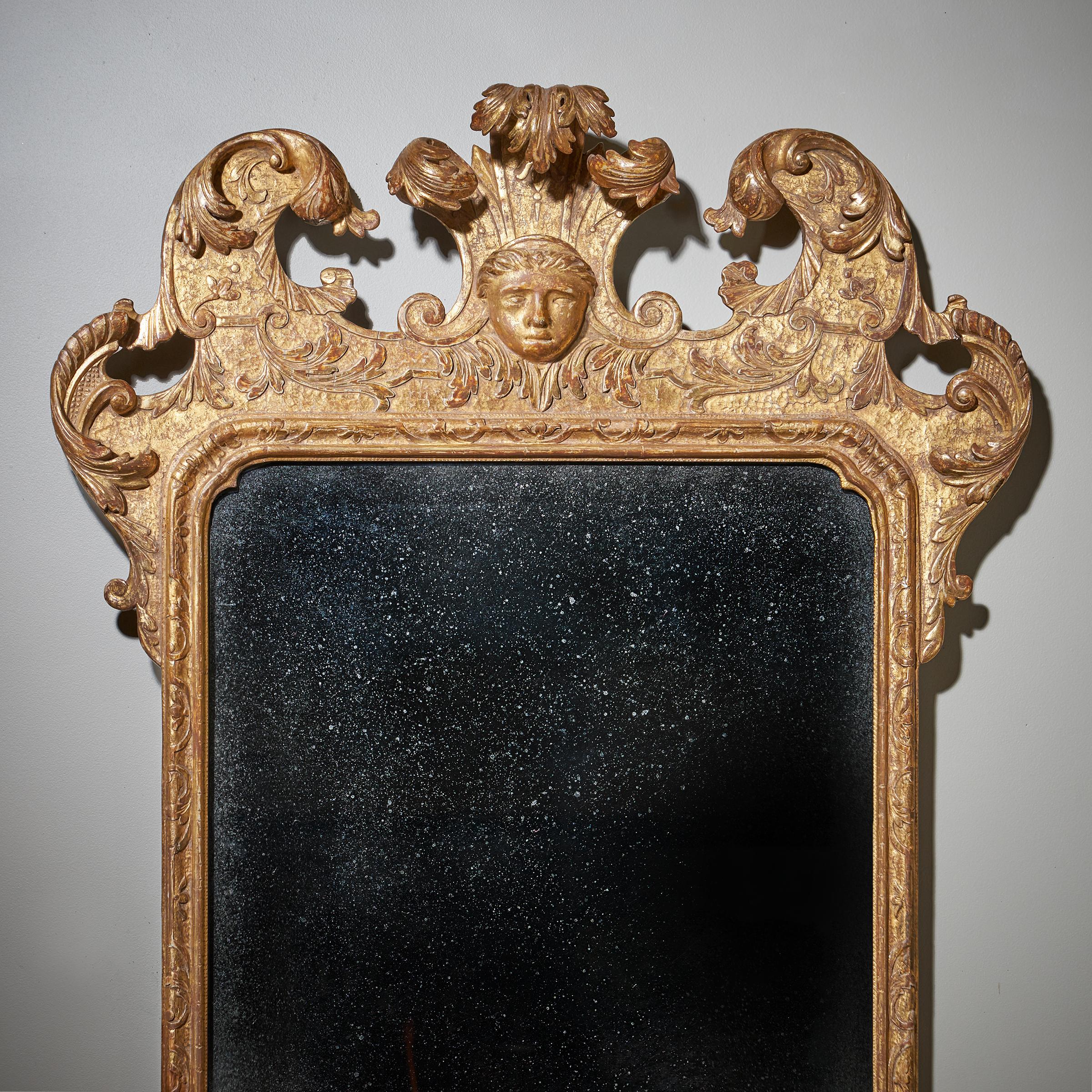 Fine 18th Century George I Gilt Gesso Pier or Console Mirror, Manner of Belchier 4