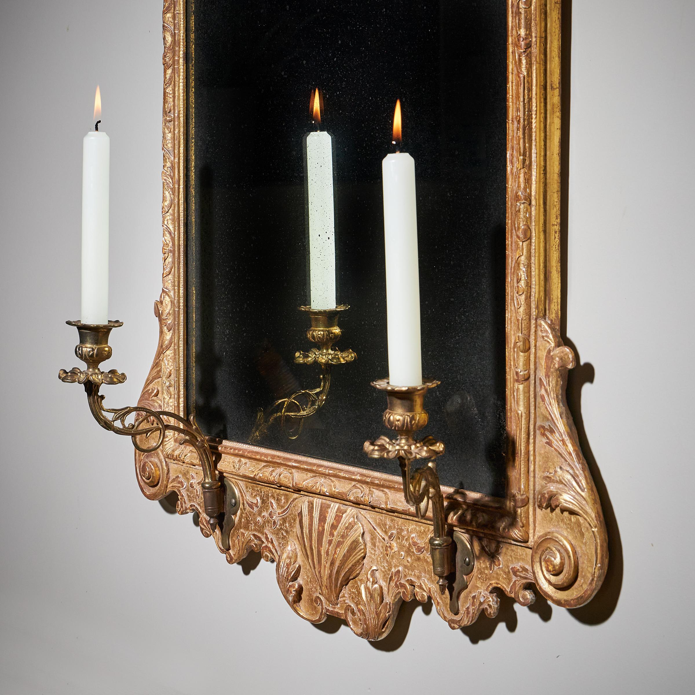 Fine 18th Century George I Gilt Gesso Pier or Console Mirror, Manner of Belchier 5