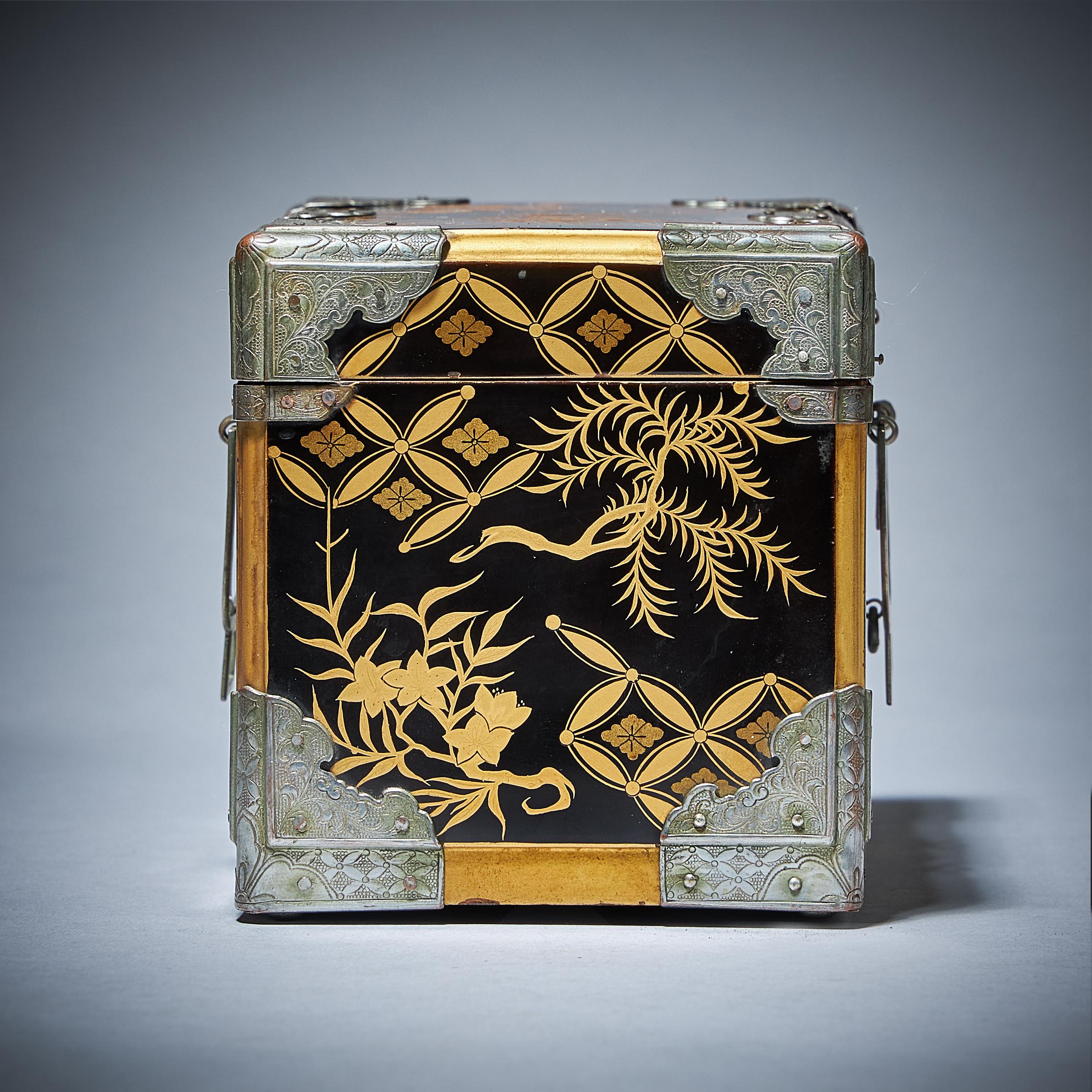 Miniature Hasamibako Travelling Chest Edo Period Late 18th Early 19th century 5
