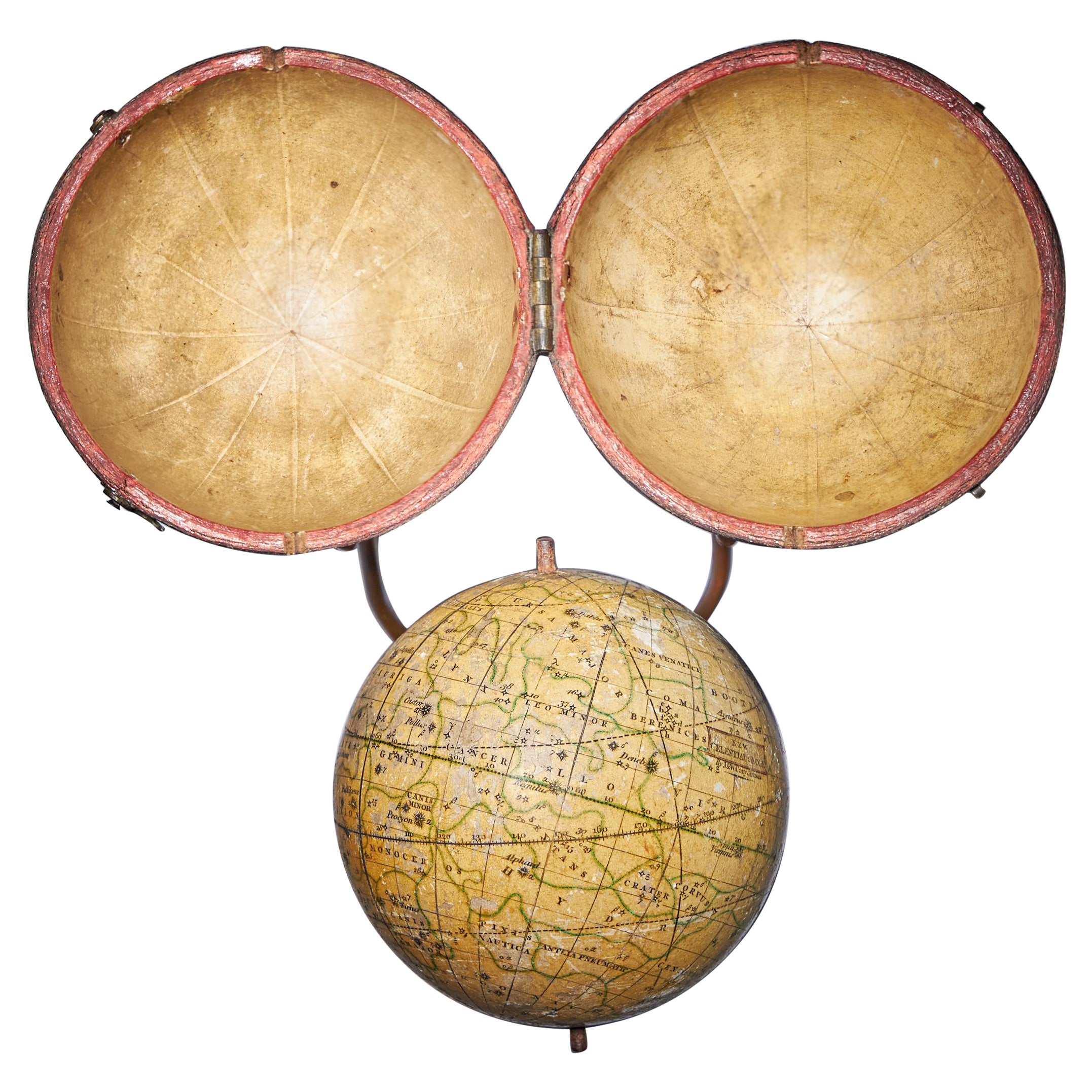 Rare George III Celestial Pocket Globe by Cary, London 2