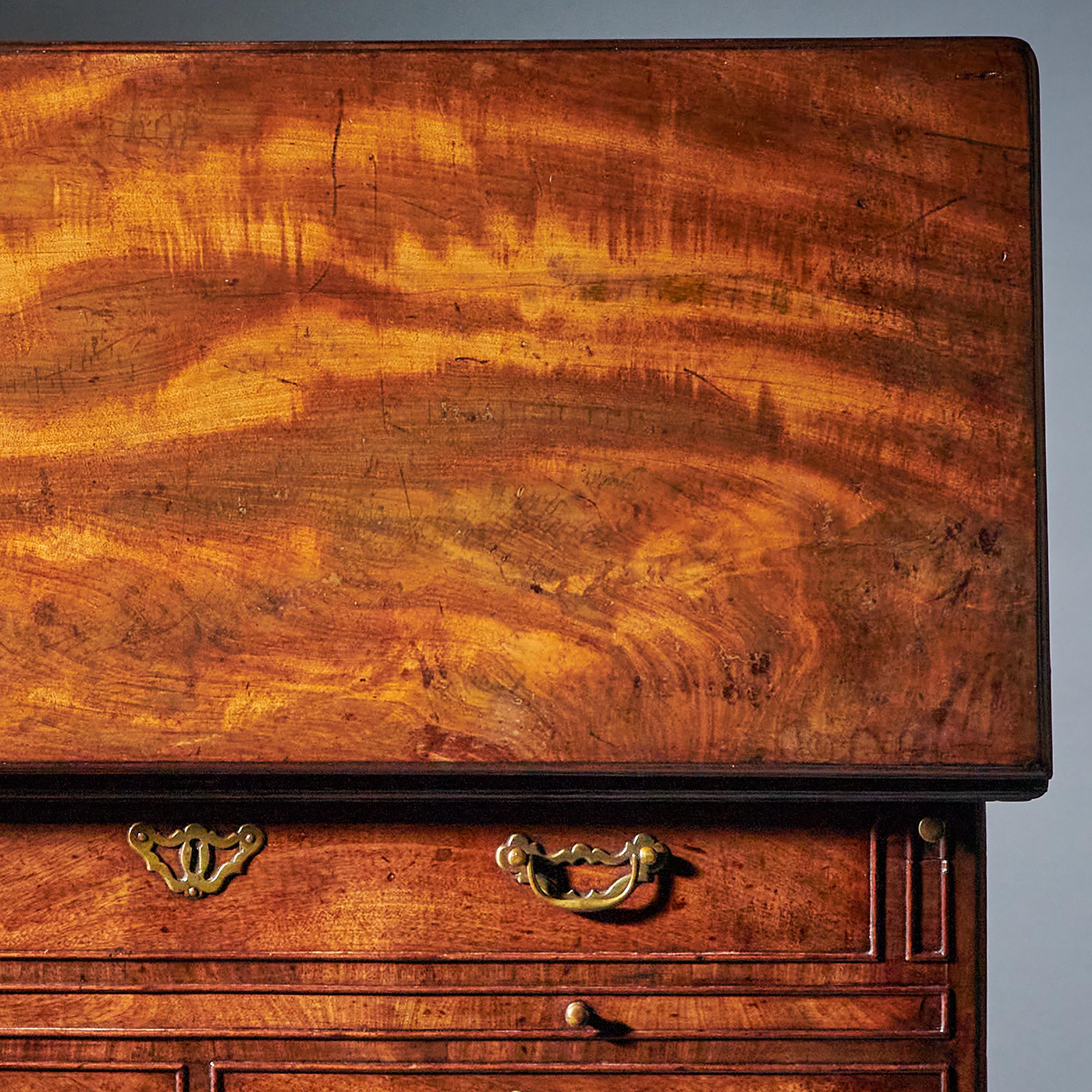 Unique 18th Century George II 'Dummy' Fronted Mahogany Bachelors Chest 14