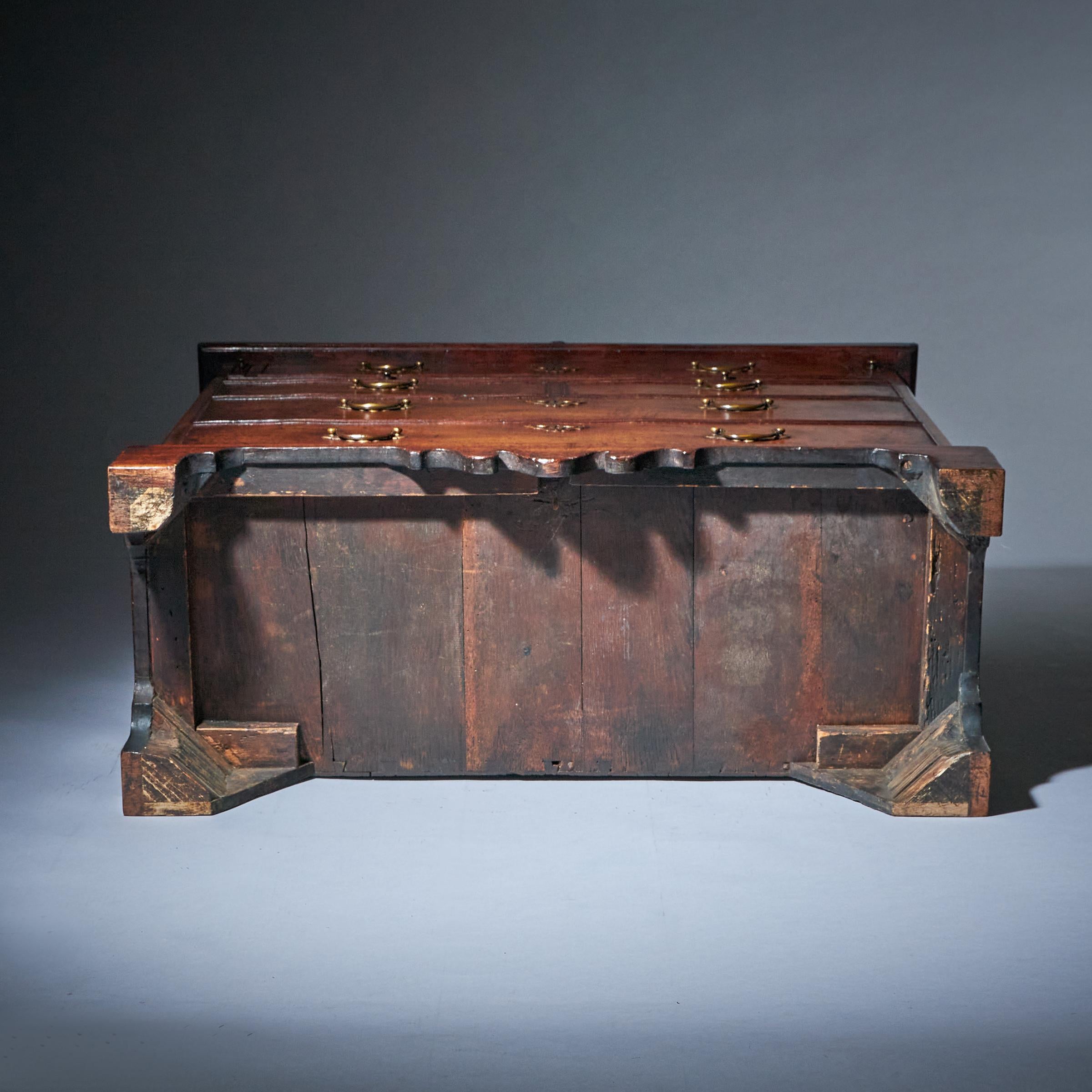 Unique 18th Century George II 'Dummy' Fronted Mahogany Bachelors Chest 16