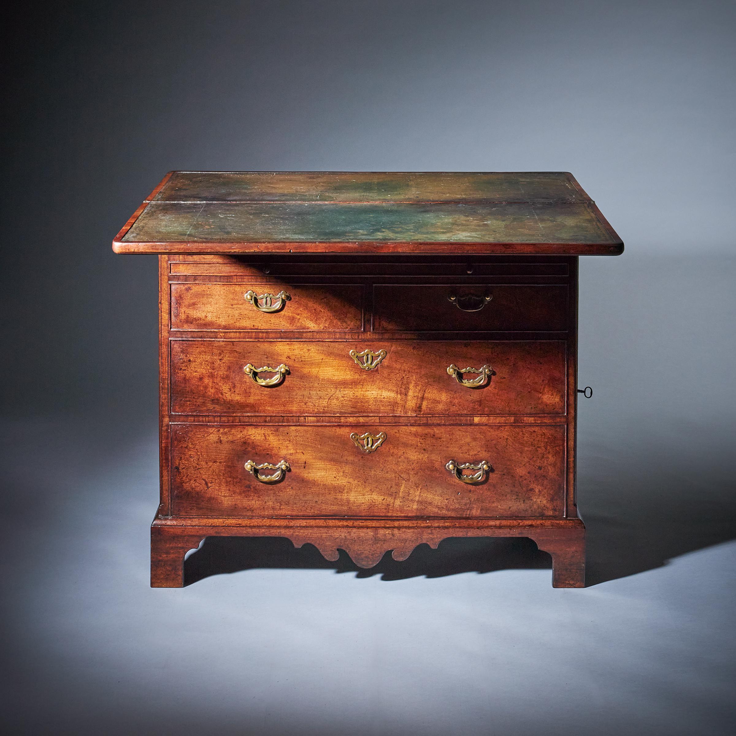 Unique 18th Century George II 'Dummy' Fronted Mahogany Bachelors Chest 2