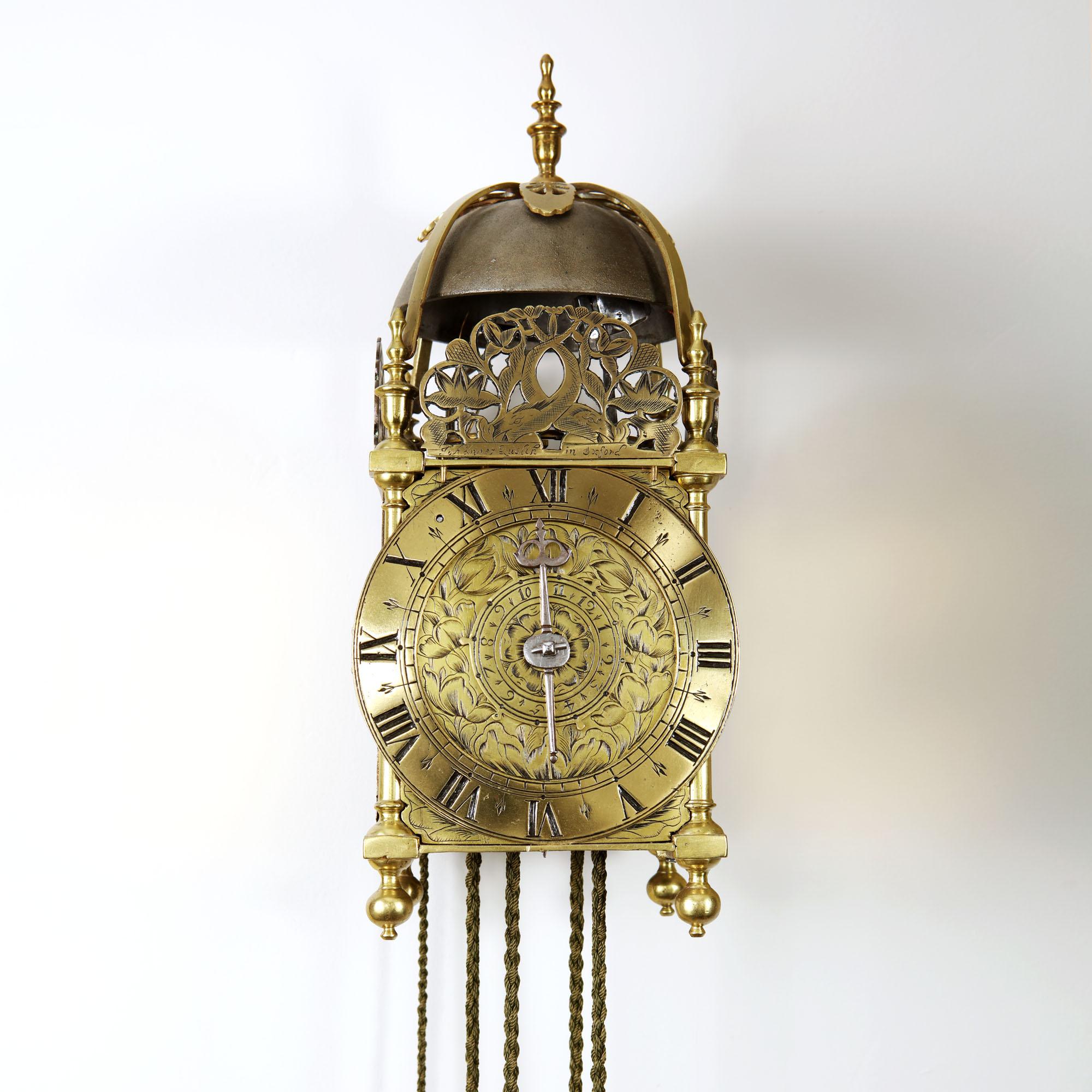 17th Century Lantern Alarm Clock by Johannes Quelch, Oxford 1