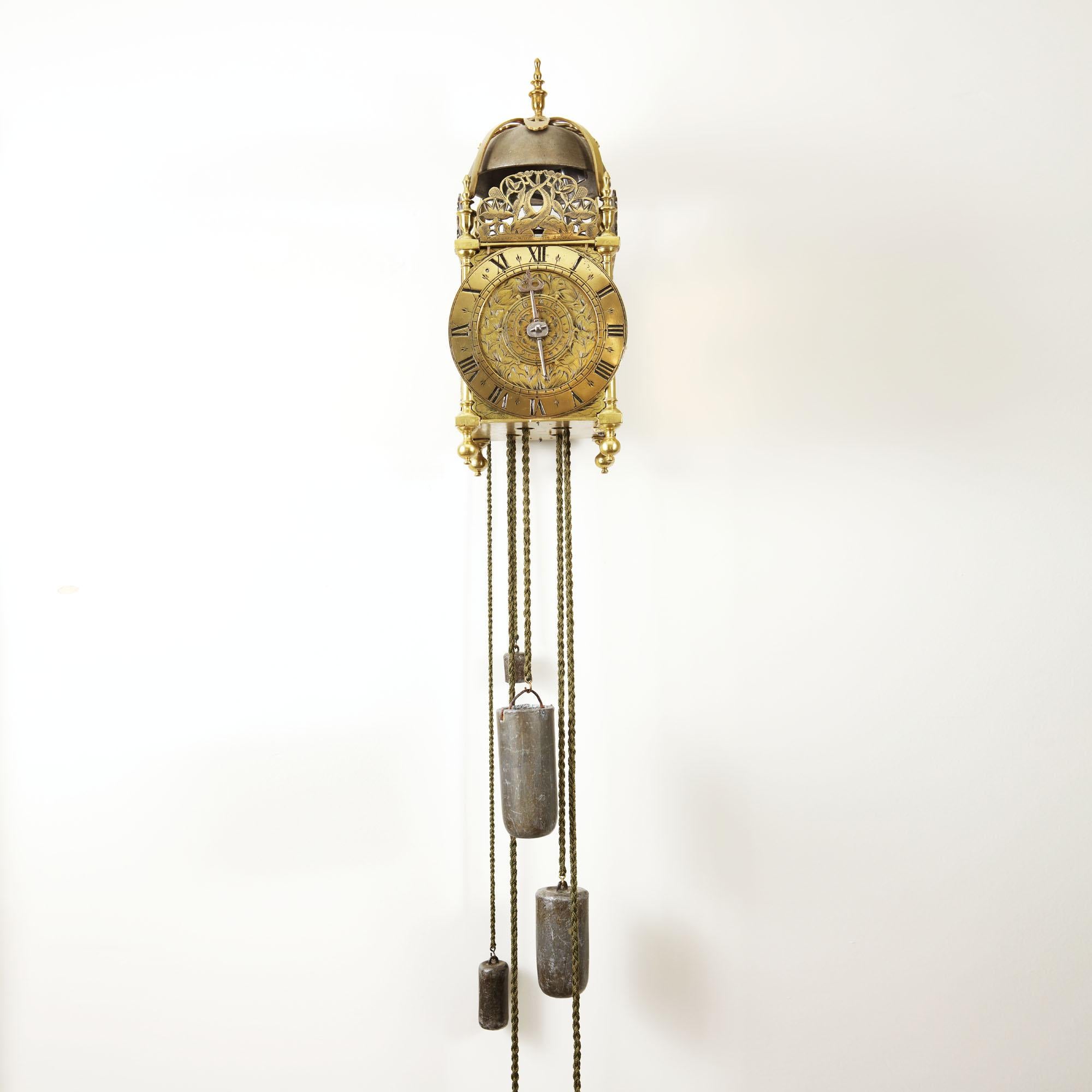 17th Century Lantern Alarm Clock by Johannes Quelch, Oxford 2
