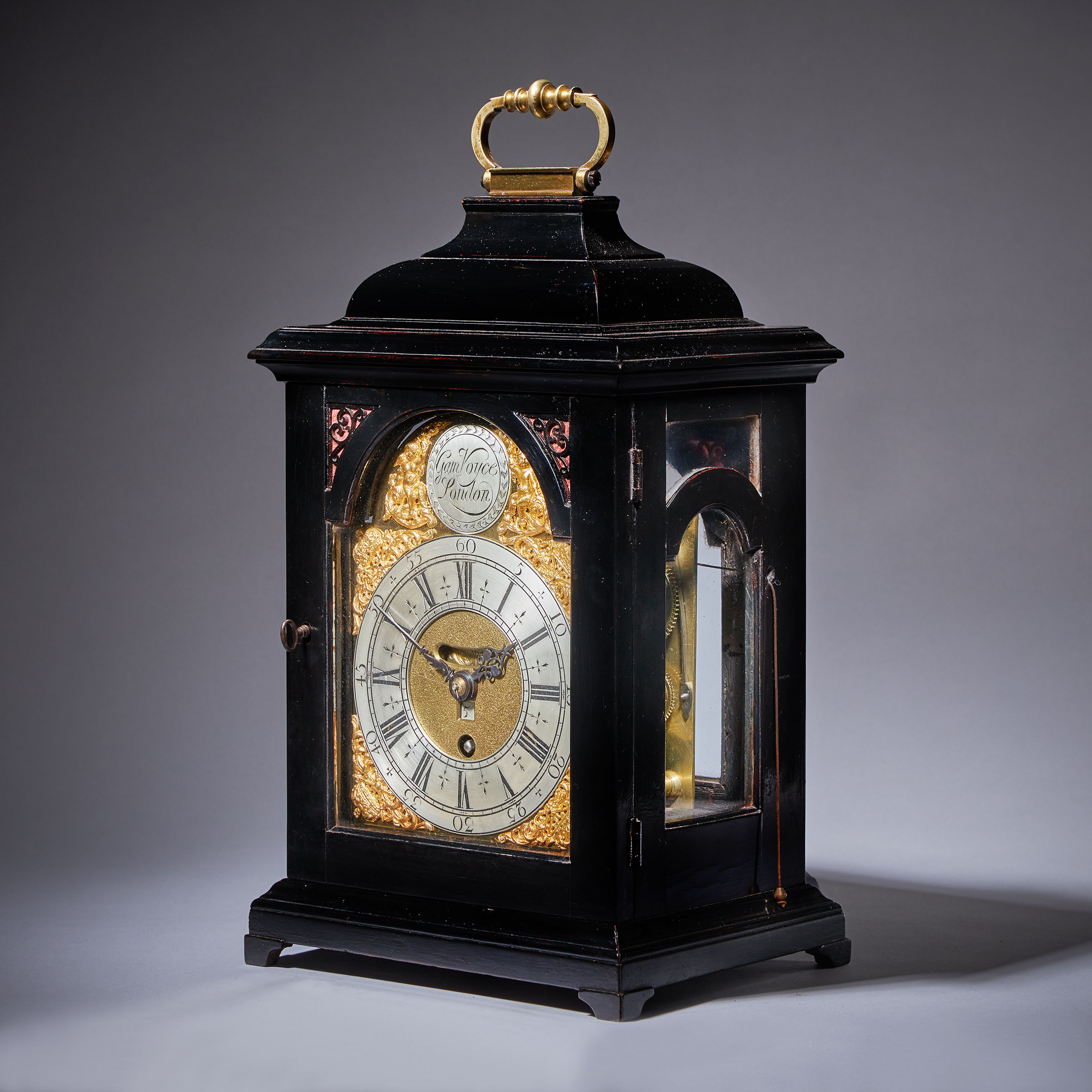 A Small 18th century George I period table clock by Gamaliel Voyce, c.1725 2