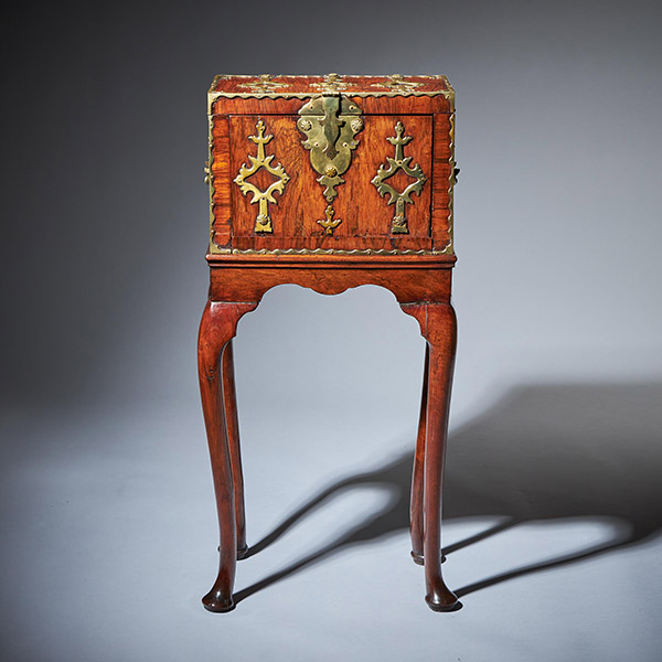 17th Century William and Mary Rosewood Coffre Fort on Stand. Secret Compartments