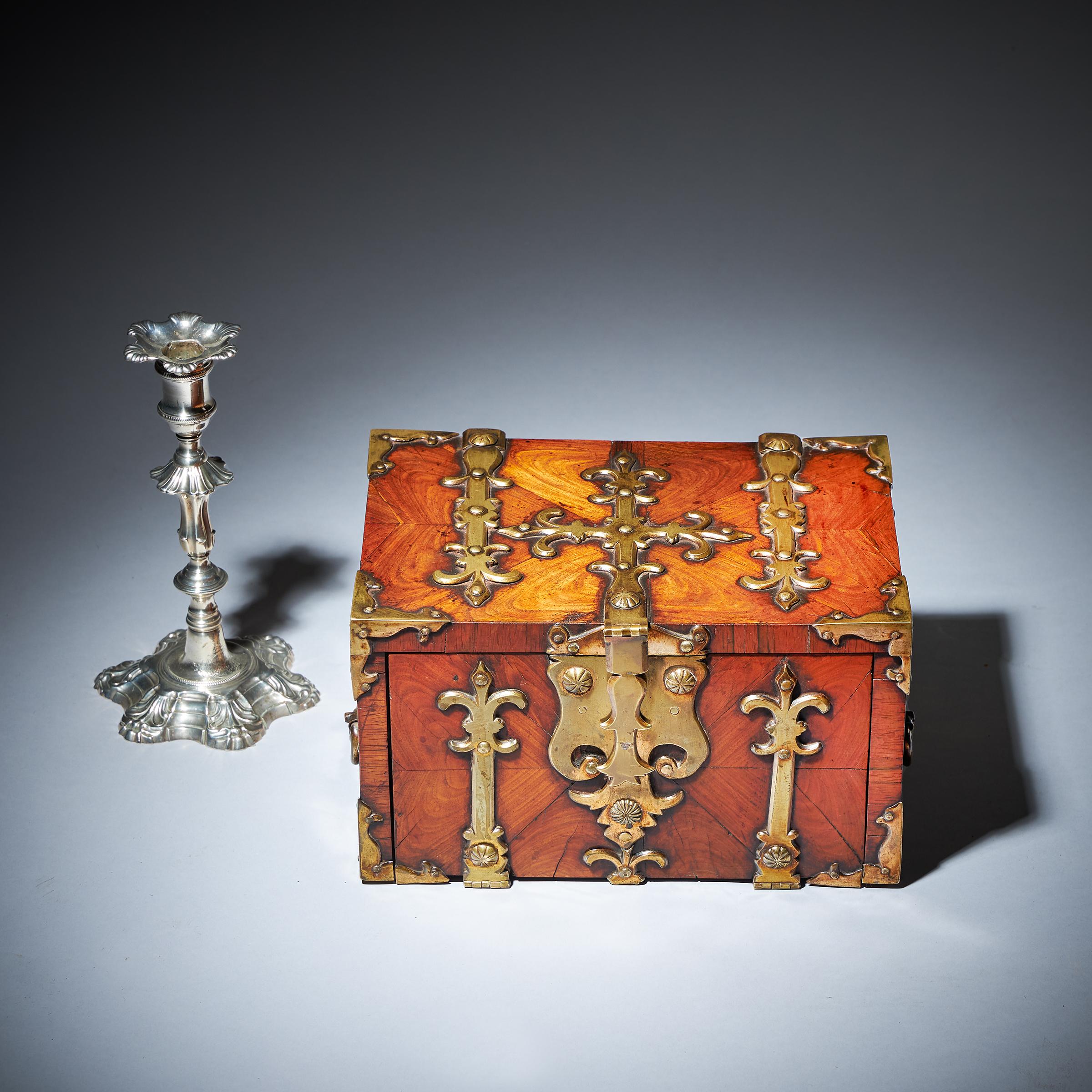 Diminutive William and Mary Kingwood Strongbox or Coffre Fort, C. 1690