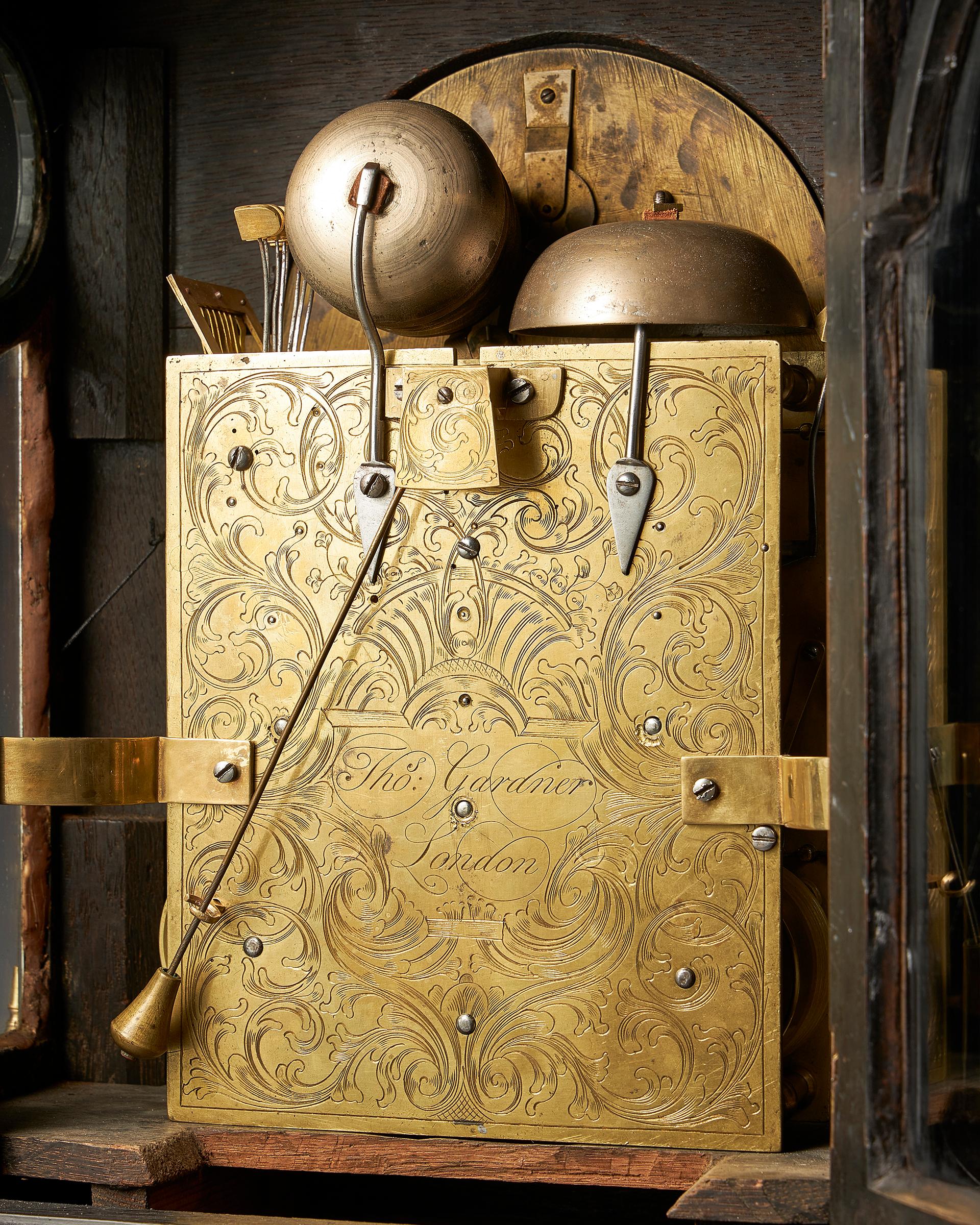 Extremely Rare George III 18th Century Quarter-Striking Bracket Clock, Signed 3