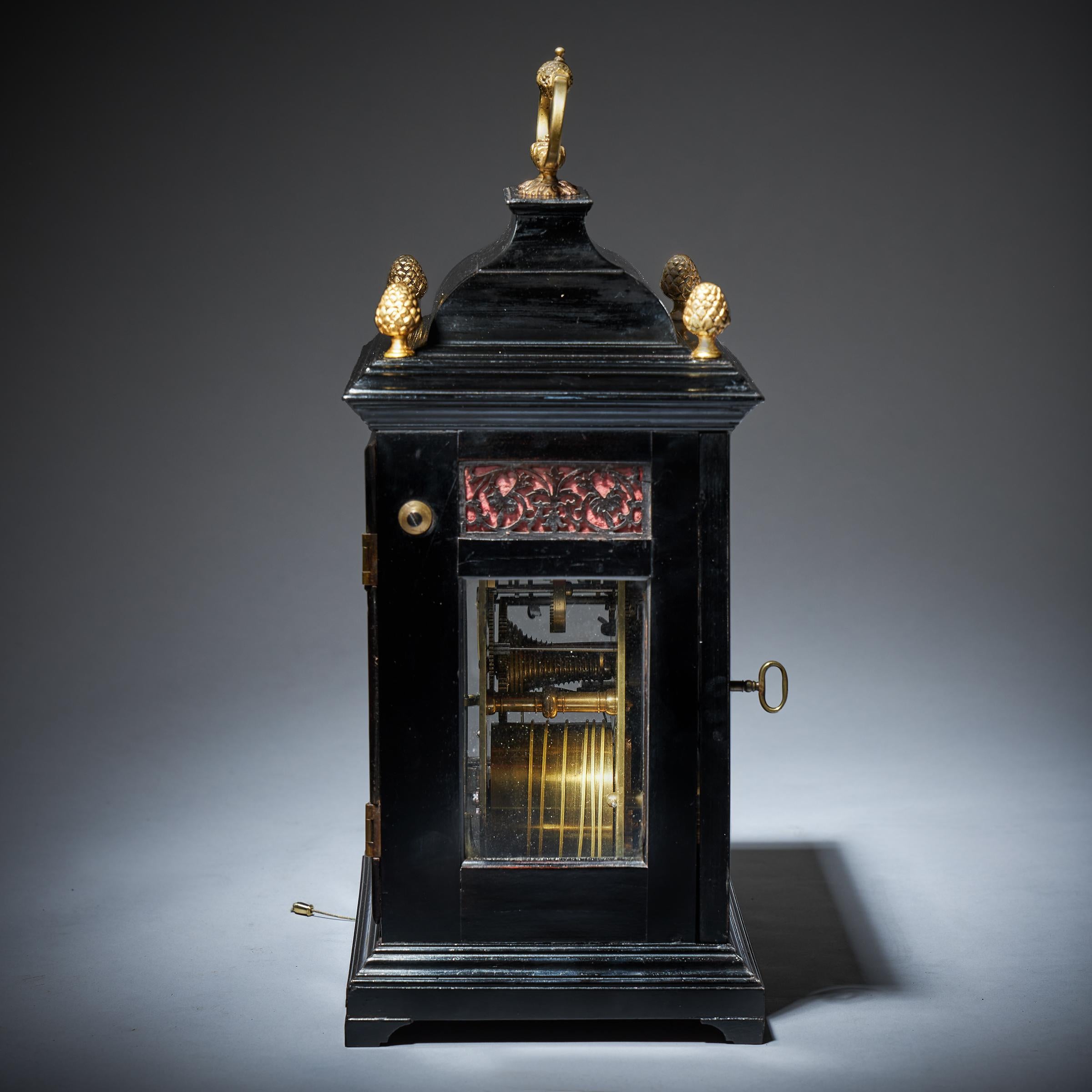 17th Century William and Mary Eight-Day Spring-Driven Table Clock, Circa 1695 2