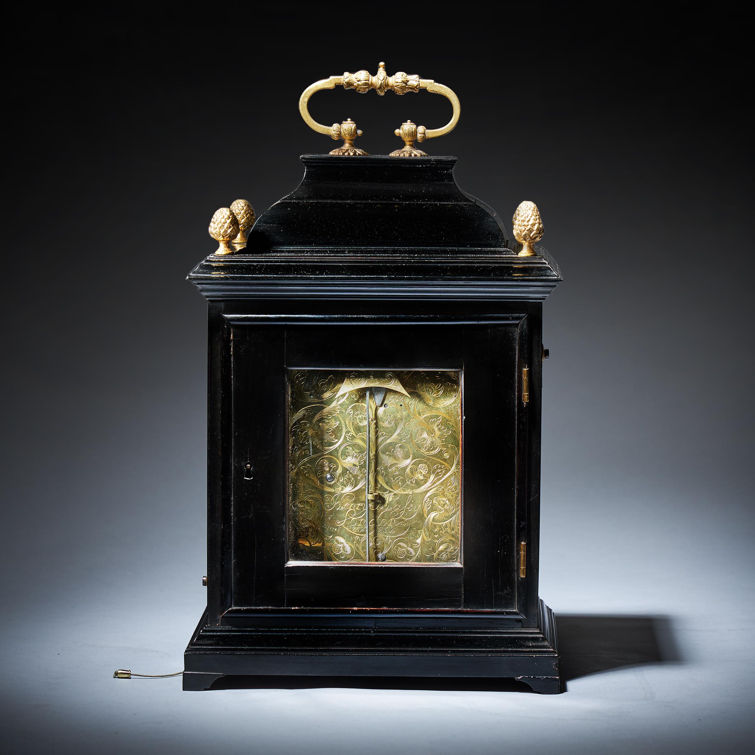 17th Century William and Mary Eight-Day Spring-Driven Table Clock, Circa 1695 5