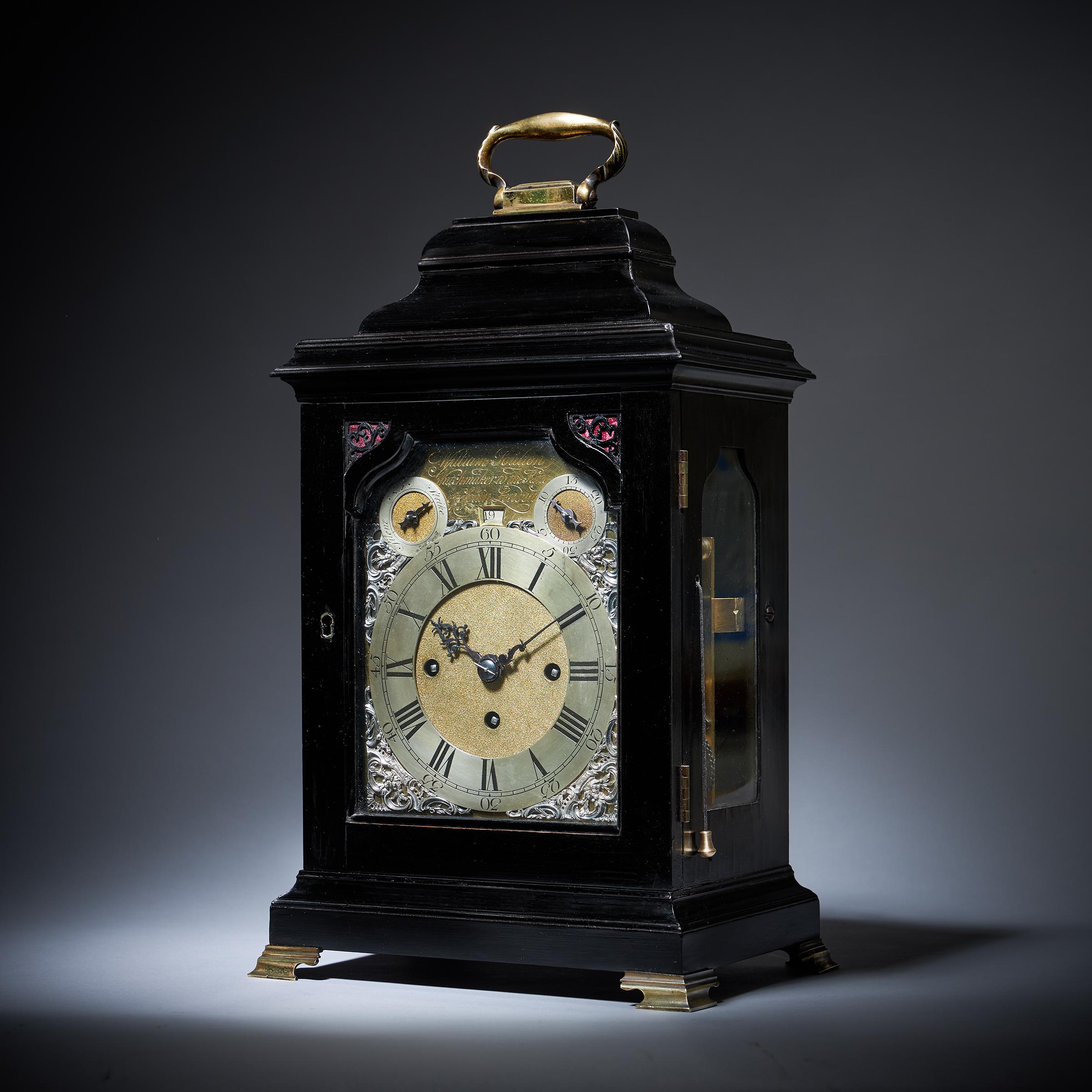 Rare 18th-Century Grande Sonnerie Striking table Clock by William Poulton 2