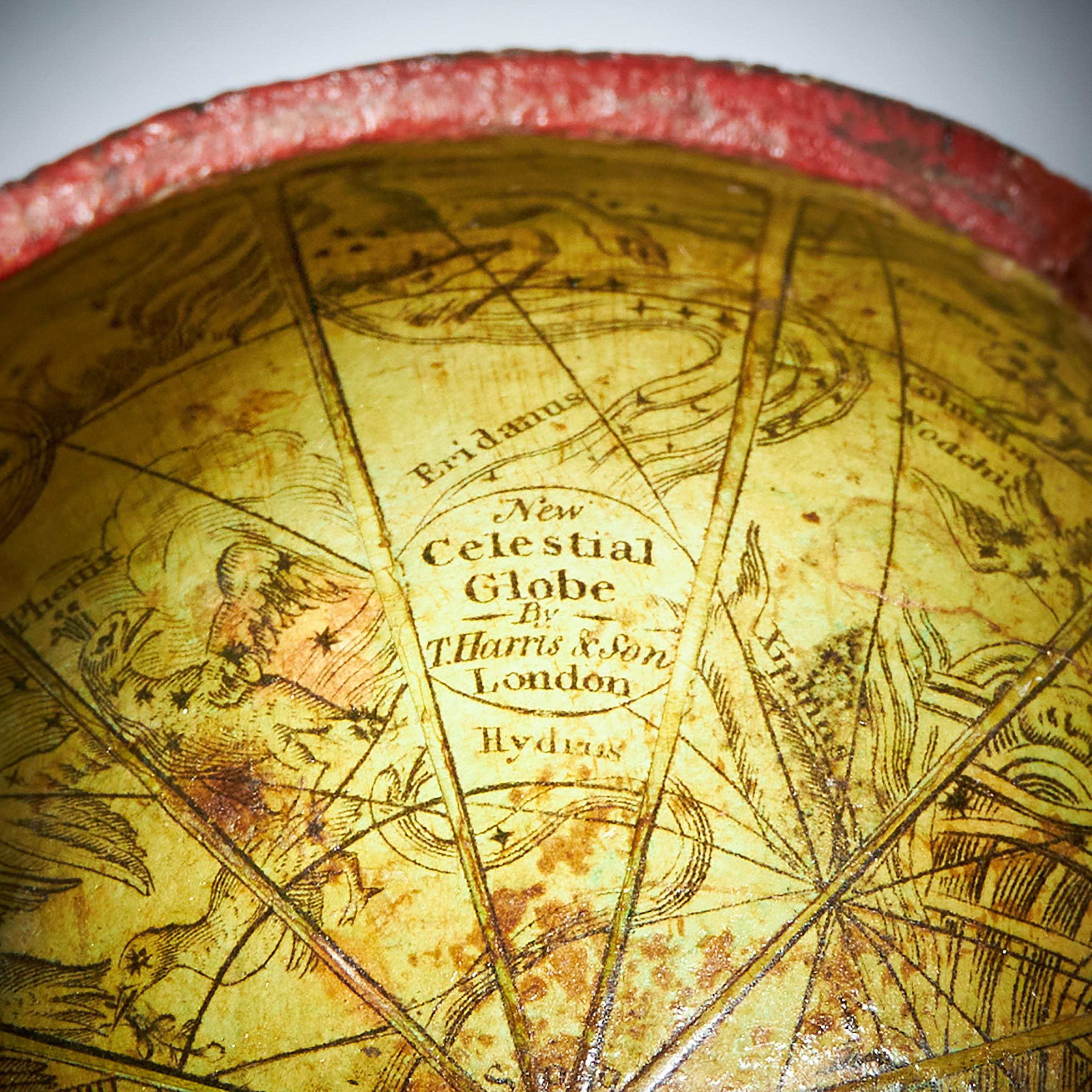 A Georgian Three Inch Terrestrial Pocket Globe by T. Harris and Son London 1813-6
