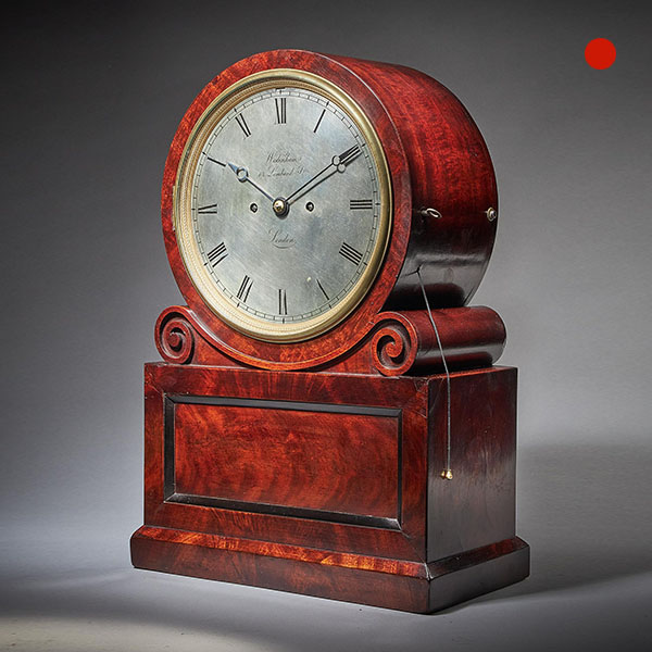 William IV / Early Victorian Eight-Day Mahogany Table Clock, by Widenham, London