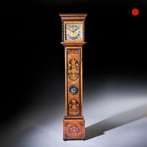 17th Century William and Mary Marquetry Longcase Clock, Signed Apply