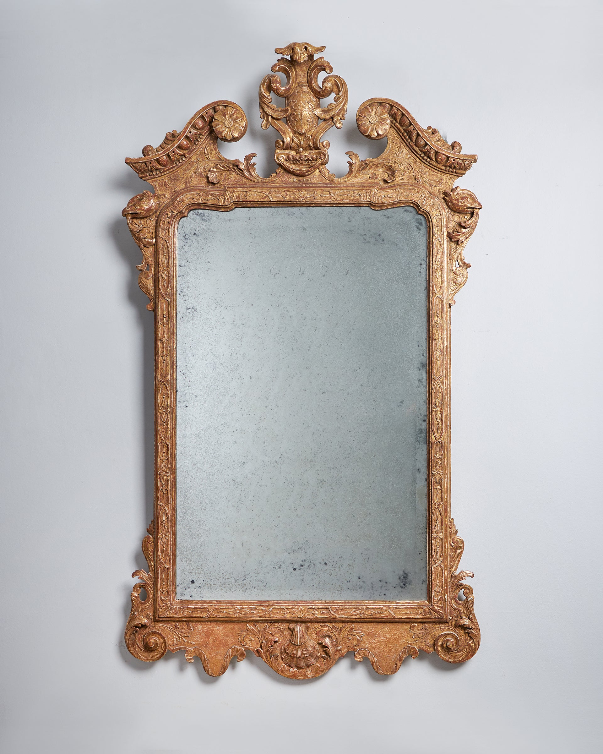 An Important 18th Century George I Gilt Gesso Mirror, C 1725 1