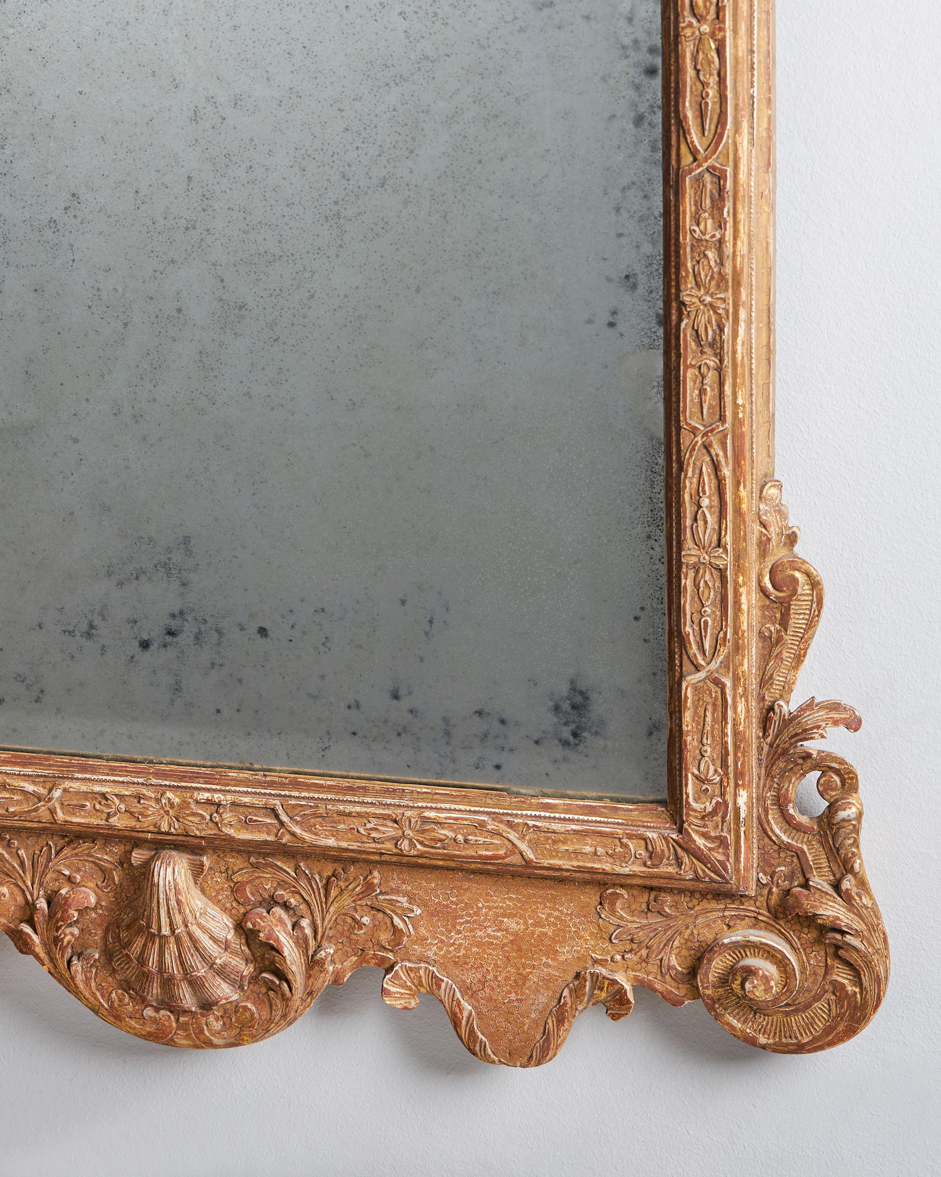 An Important 18th Century George I Gilt Gesso Mirror C 1725-10