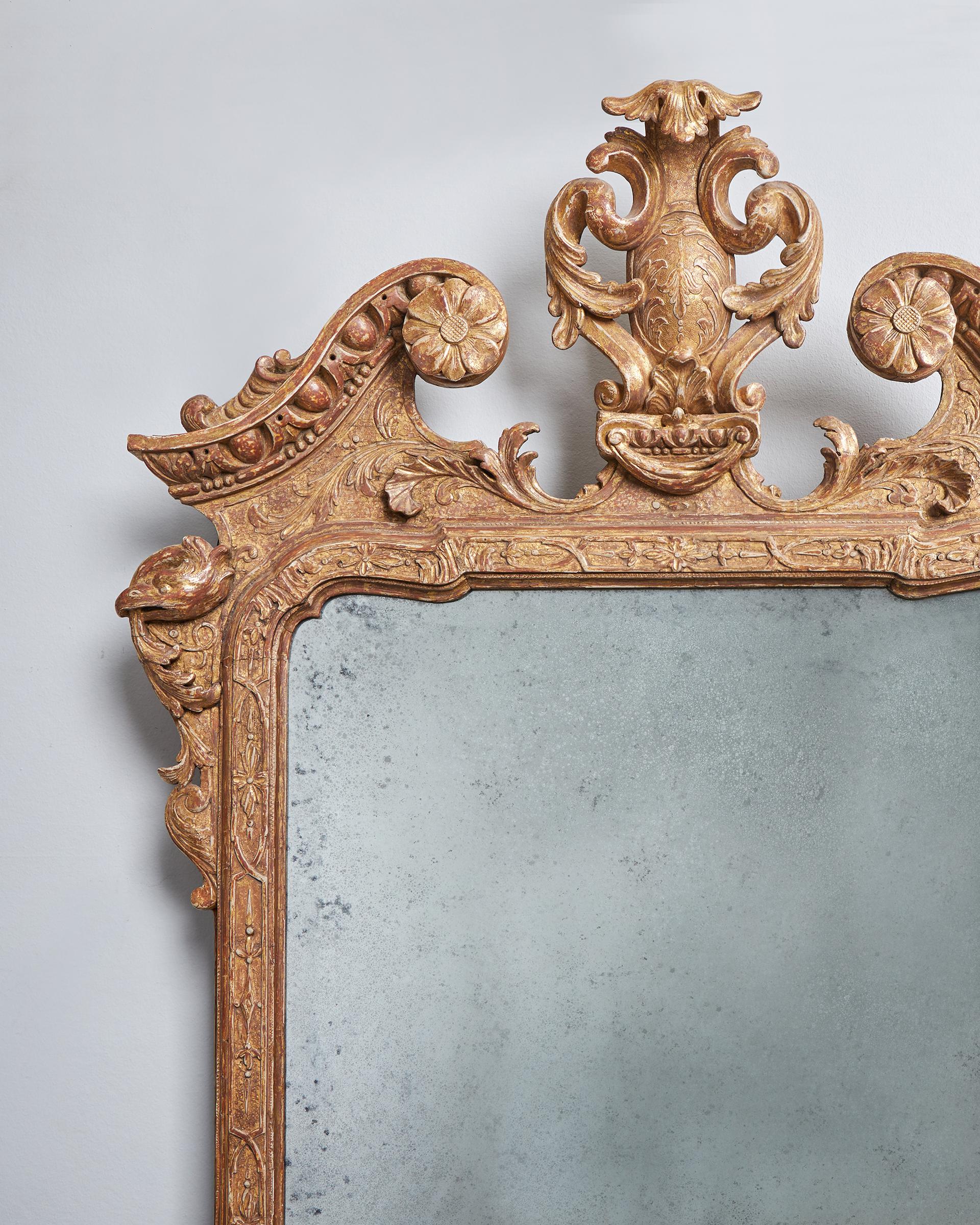 An Important 18th Century George I Gilt Gesso Mirror C 1725-2