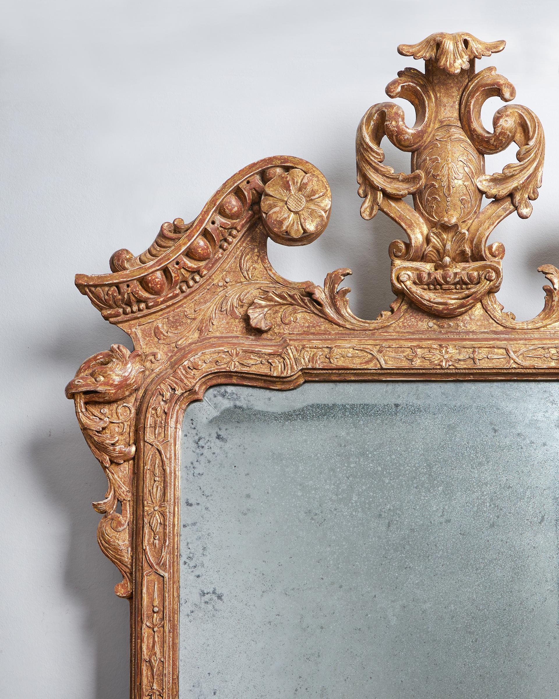 An Important 18th Century George I Gilt Gesso Mirror C 1725-3