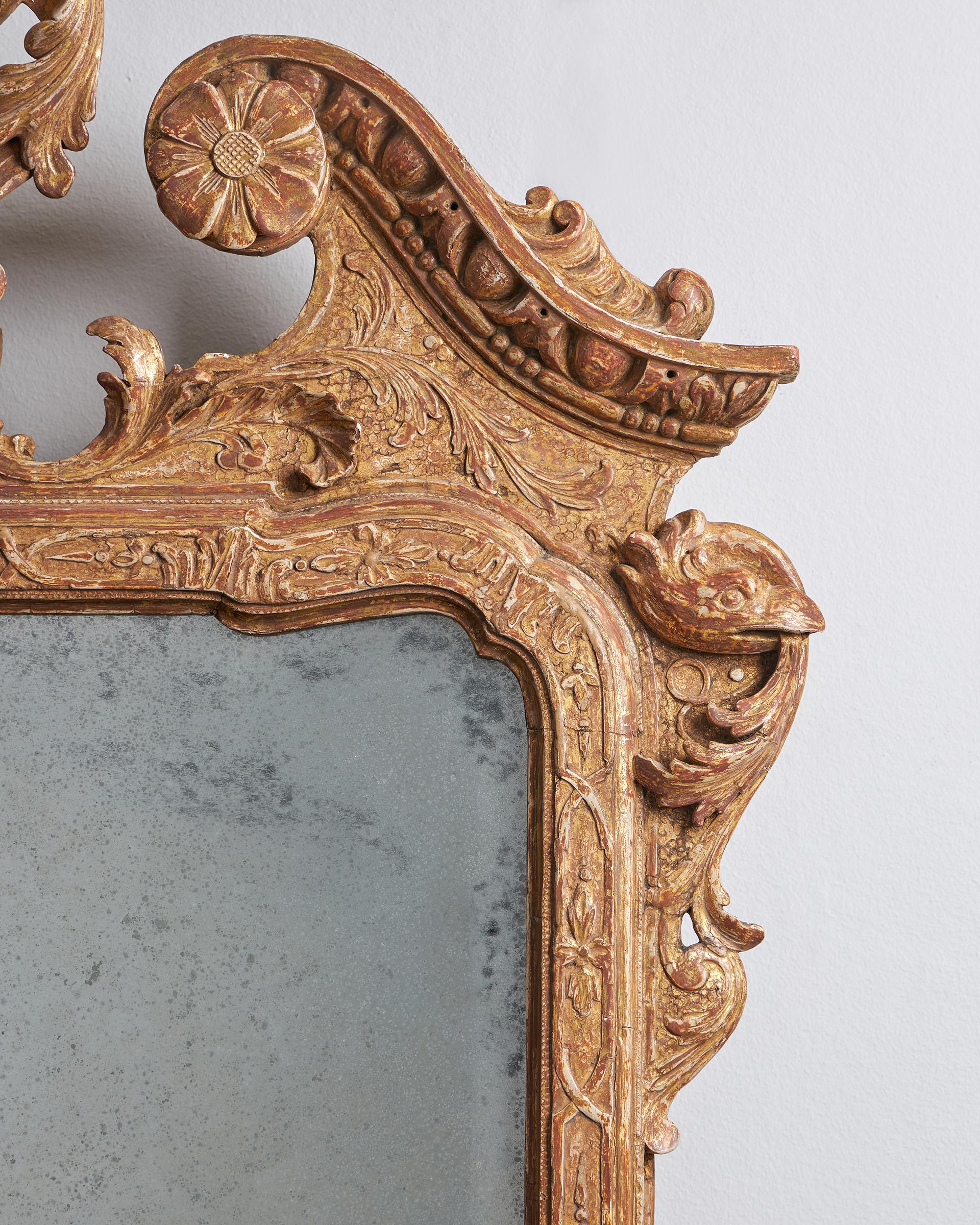 An Important 18th Century George I Gilt Gesso Mirror C 1725-4