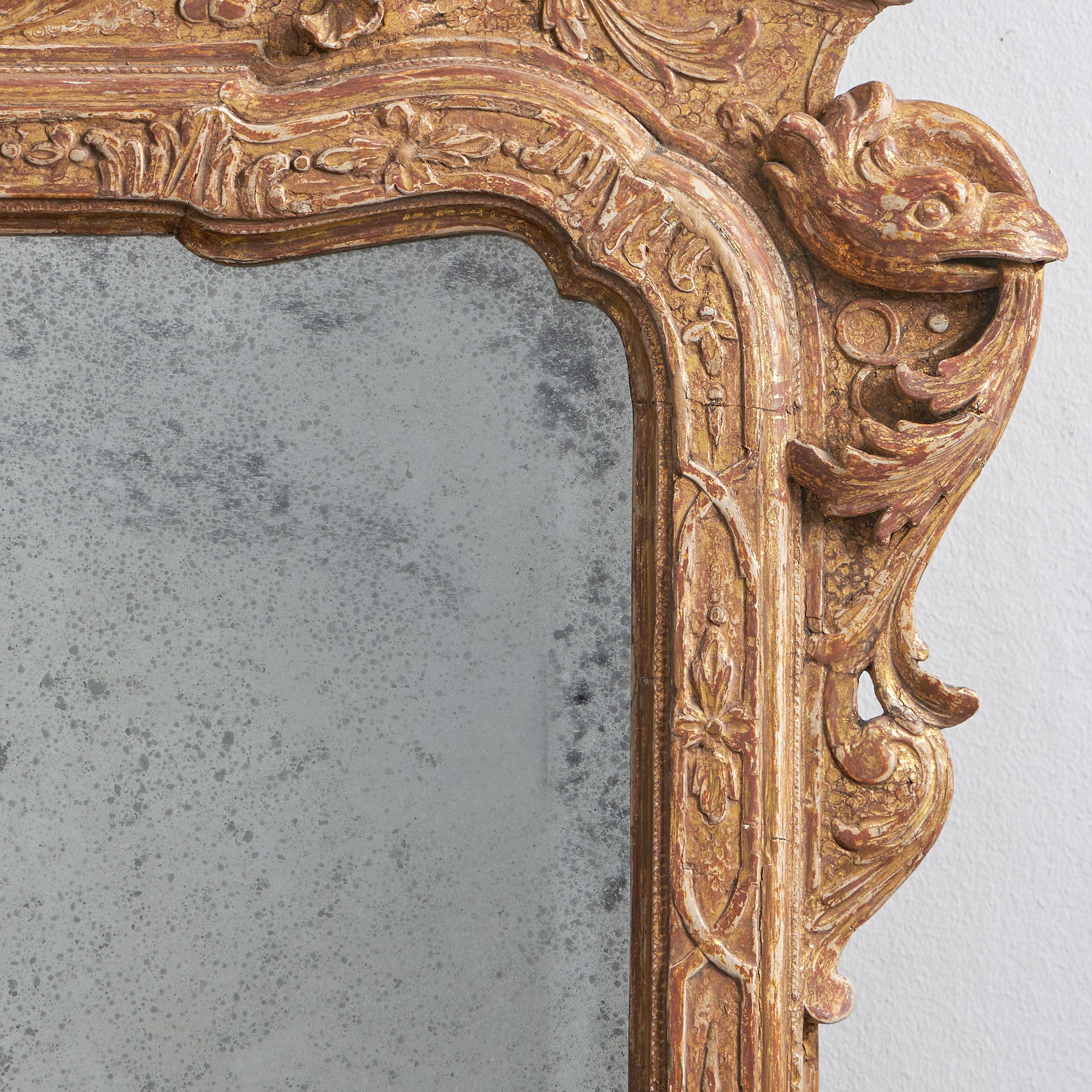 An Important 18th Century George I Gilt Gesso Mirror C 1725-5