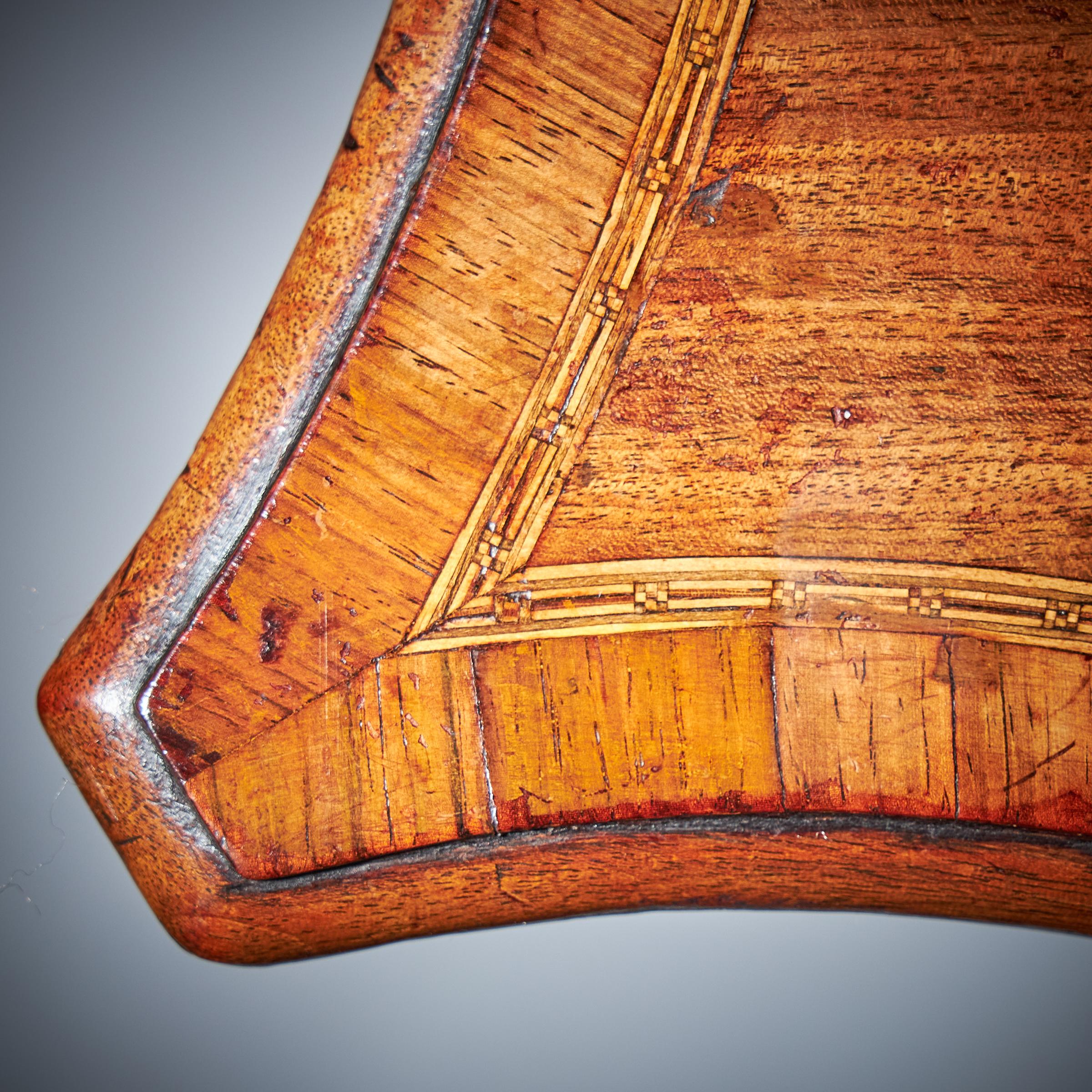 18th Century George III Chippendale Mahogany and Tulipwood Writing Table, C1770 11