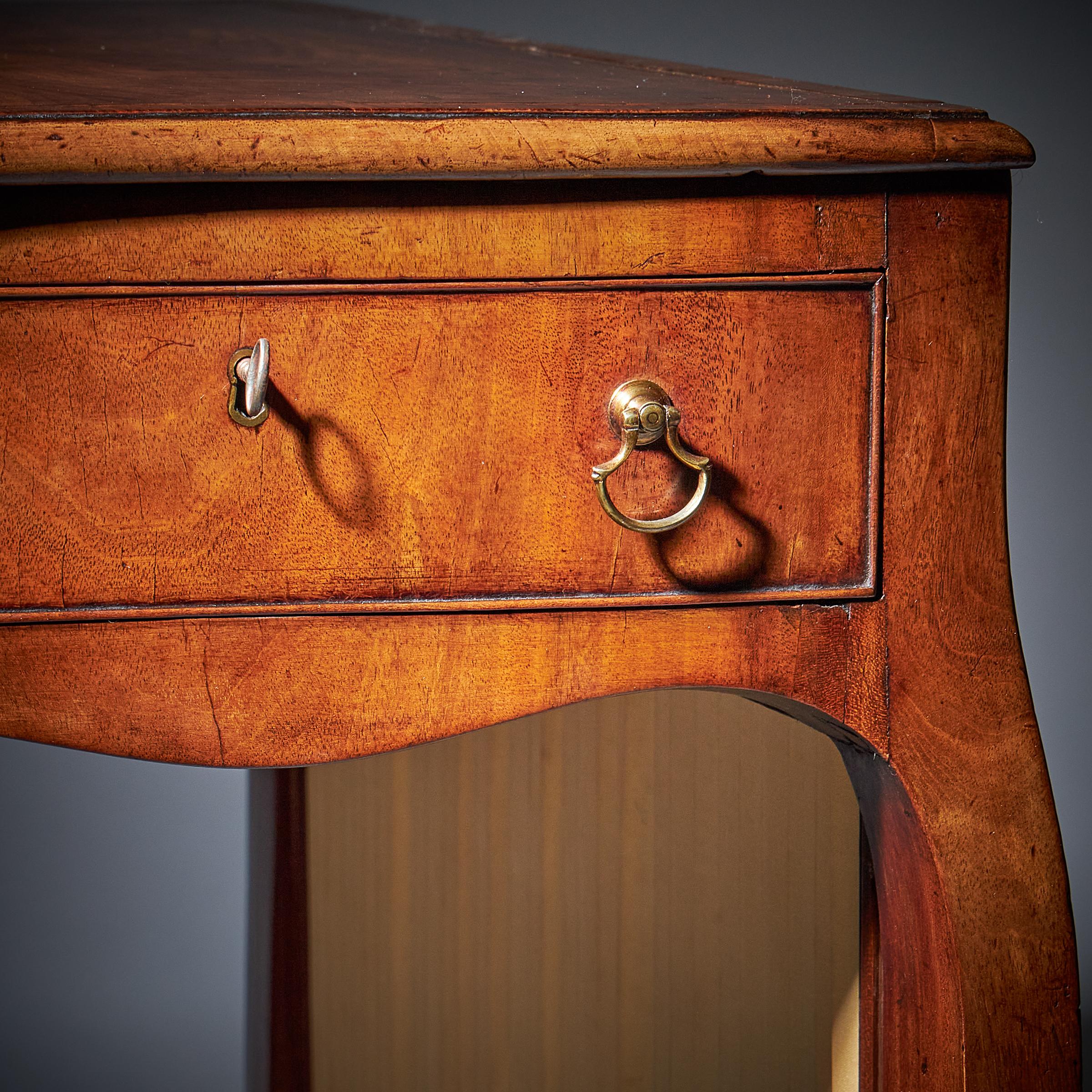 18th Century George III Chippendale Mahogany and Tulipwood Writing Table, C1770 6
