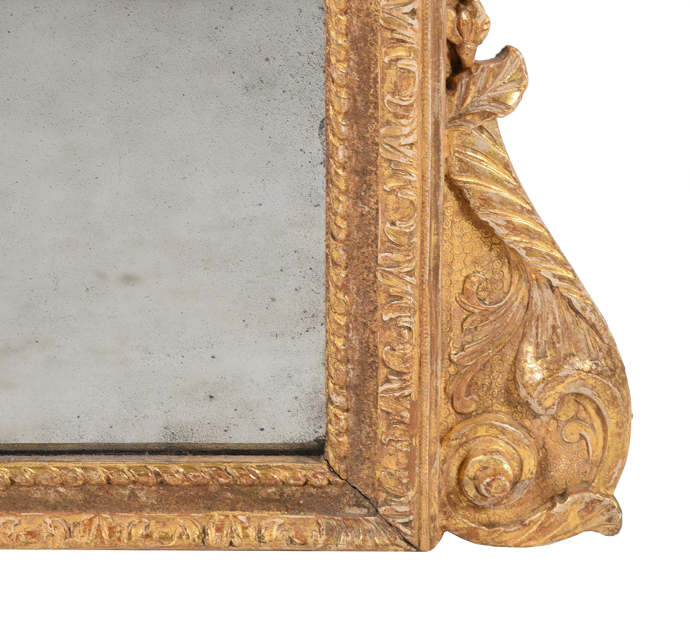 A Large 18th Century George I Gilt-Gesso Pier Glass, Attributed to John Belchier 4