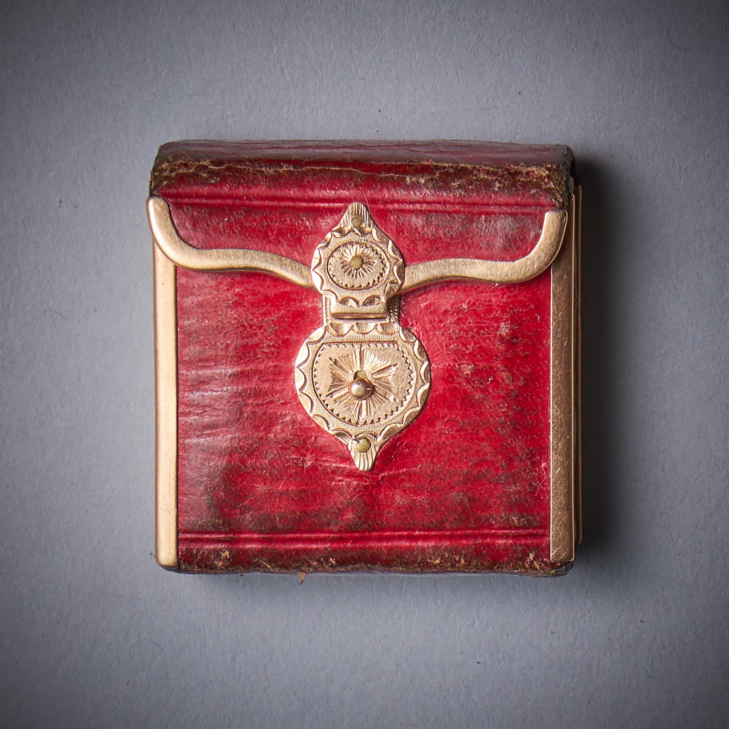 A Rare Miniature Gold Mounted George III Almanack-2