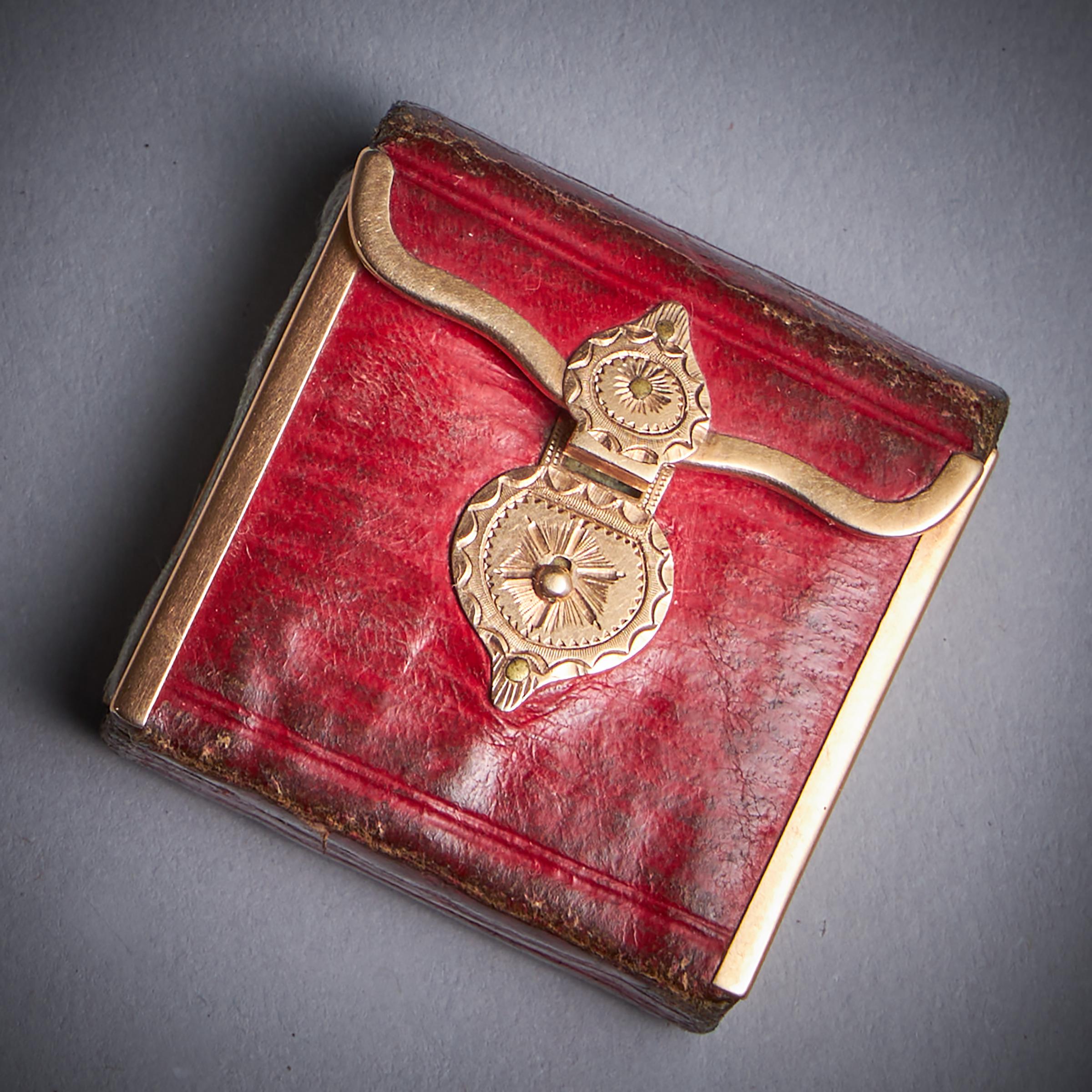 A Rare Miniature Gold Mounted George III Almanack-3