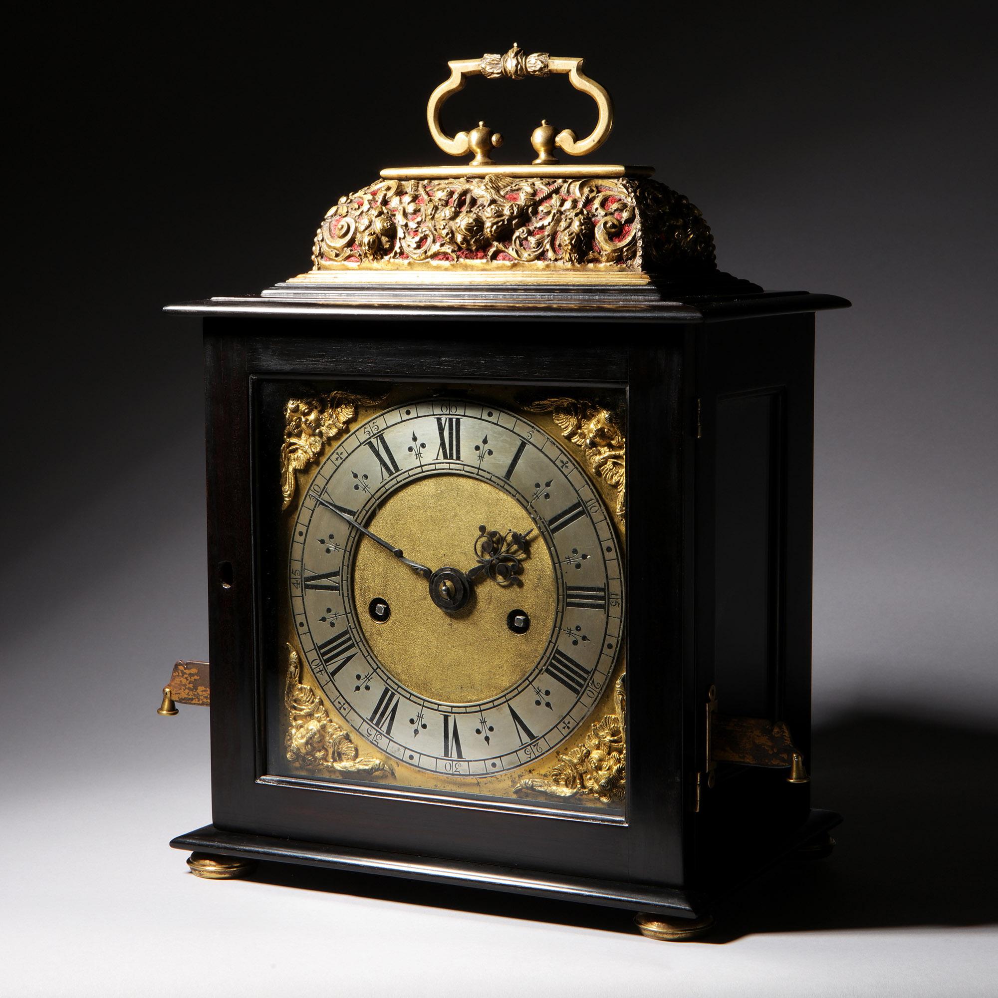A Rare and Important Charles II 17th Century Table Clock by Henry Jones 2