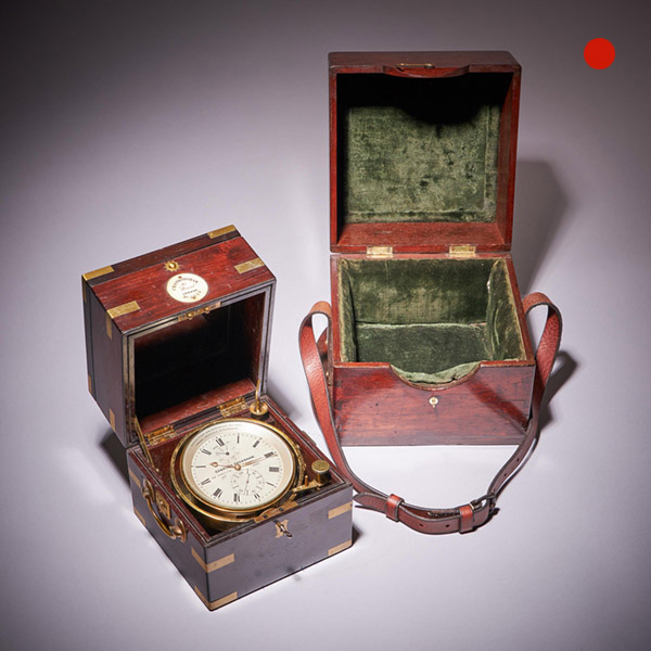 Unusual Ribbed Eight-Day Repeating Striking Gilt-Brass Gorge Case Carriage Clock 23 Fine Two-Day Marine Chronometer Signed Charles Frodsham