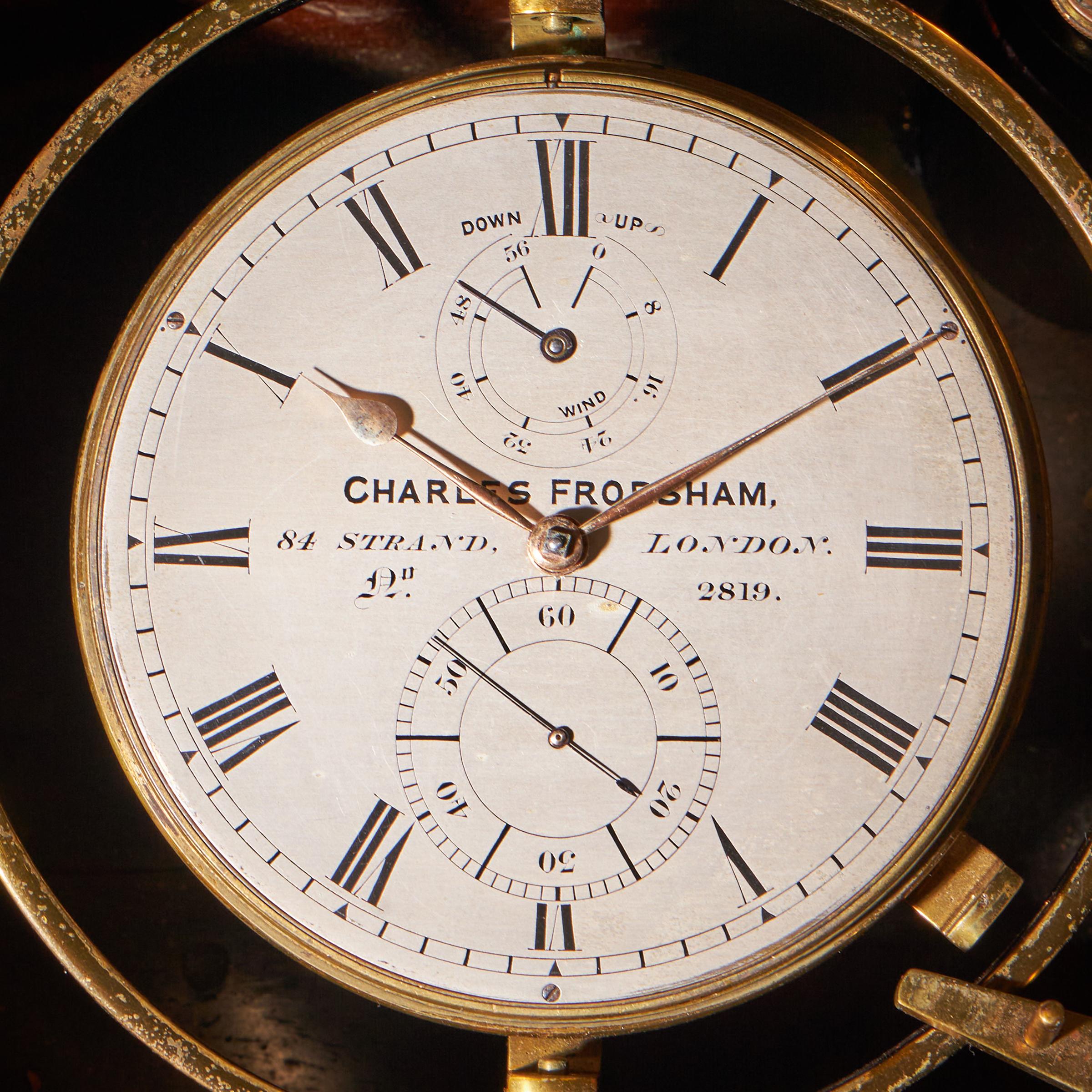 Fine Two-Day Marine Chronometer Signed Charles Frodsham-11