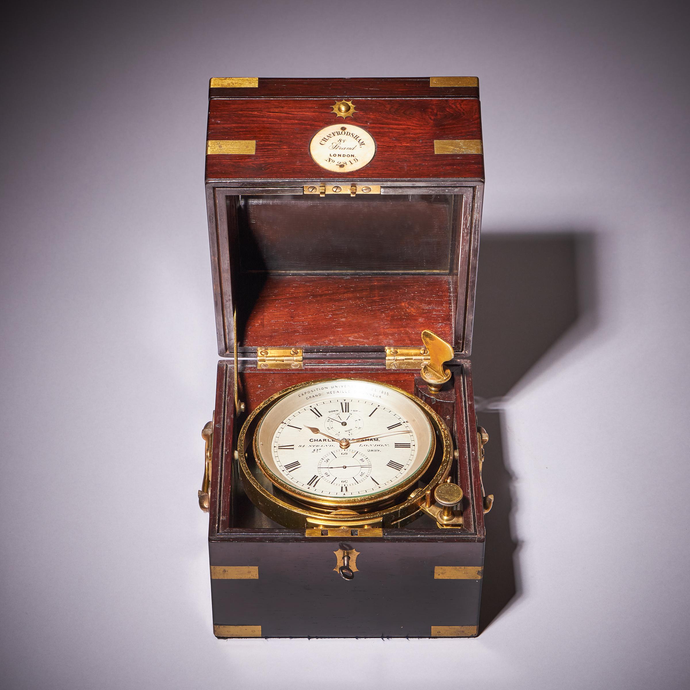 Fine Two-Day Marine Chronometer Signed Charles Frodsham-4