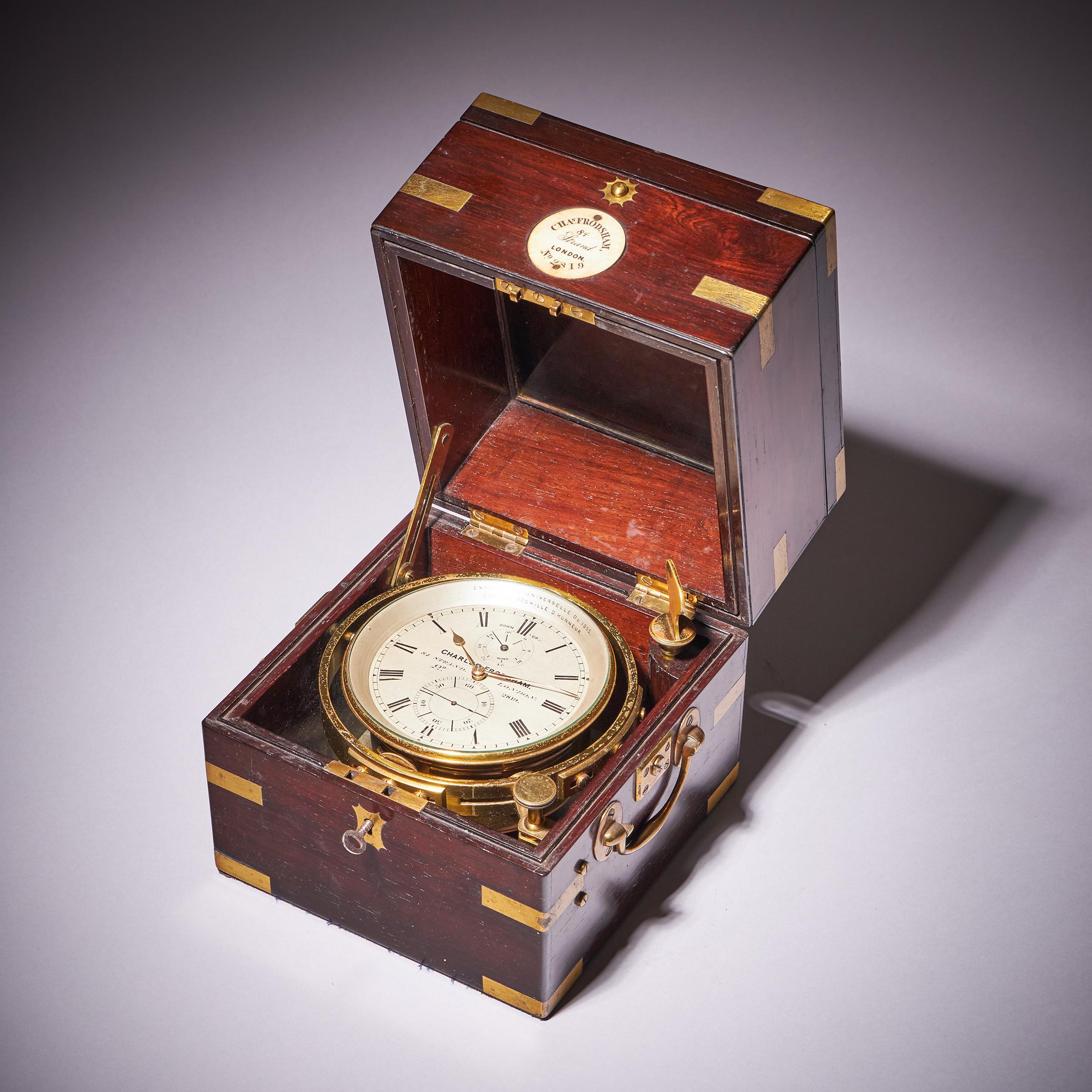 Fine Two-Day Marine Chronometer Signed Charles Frodsham-5