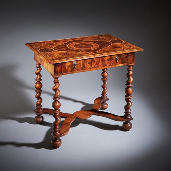 A Fine and Rare 17th Century William and Mary Olive Oyster Table, Circa 1680-1700. England