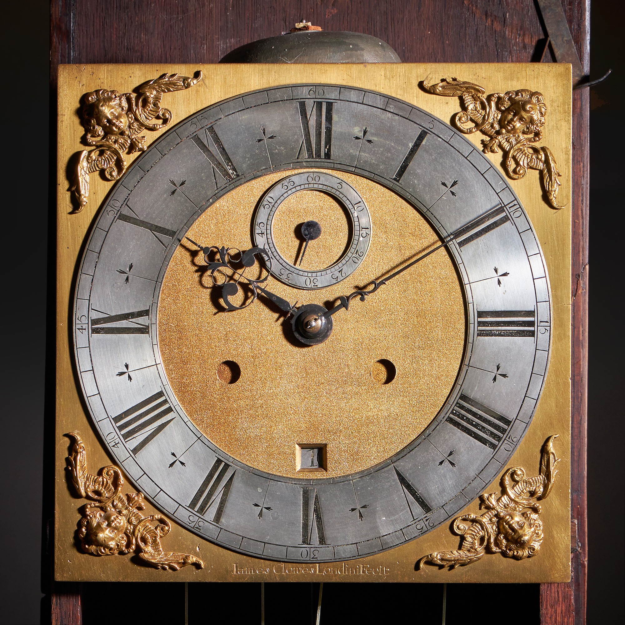 William and Mary 10 Inch Marquetry Longcase Clock by James Clowes, c. 1680 5