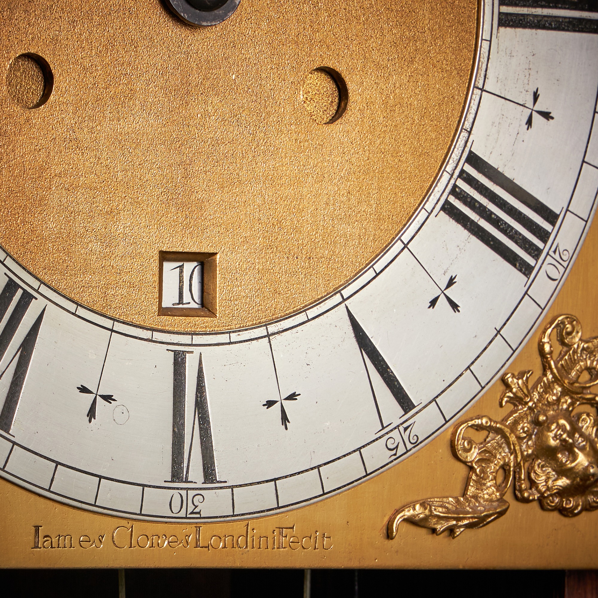 William and Mary 10 Inch Marquetry Longcase Clock by James Clowes, c. 1680 3