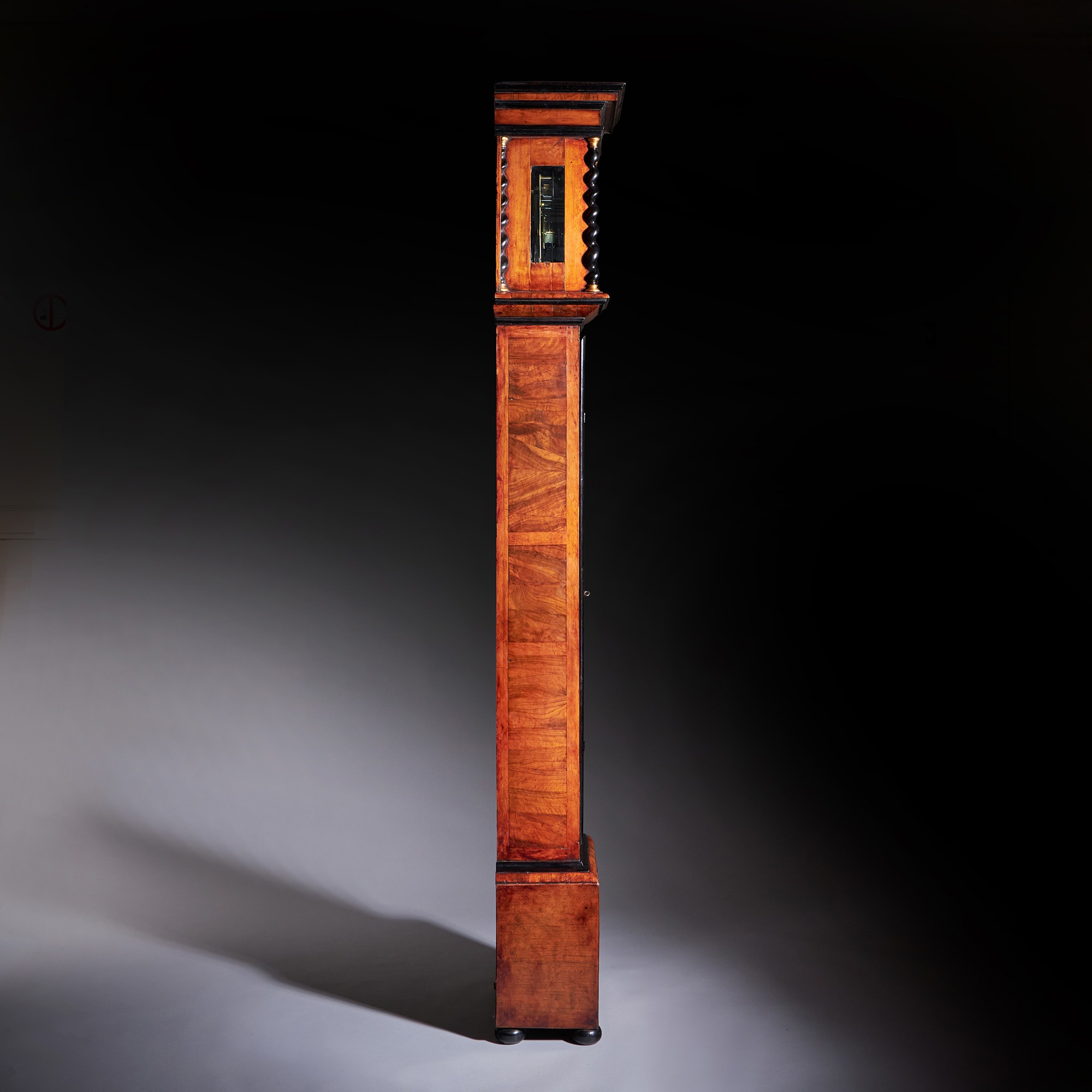 William and Mary 10 Inch Marquetry Longcase Clock by James Clowes, c. 1680 12