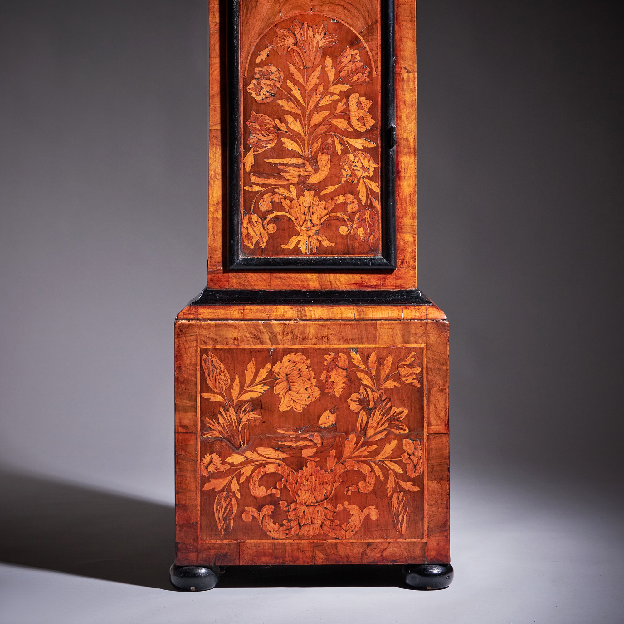 William and Mary 10 Inch Marquetry Longcase Clock by James Clowes, c. 1680 8