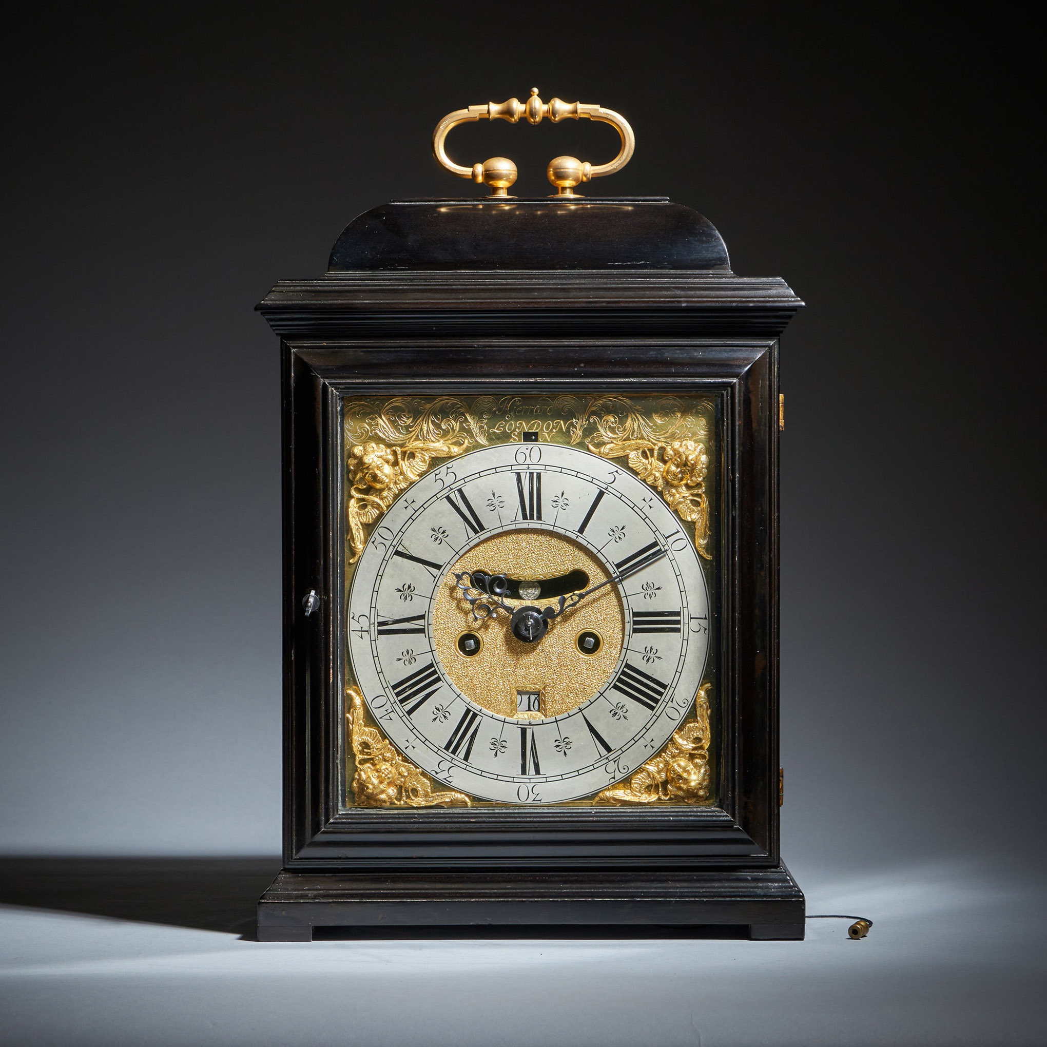 A rare late 17th century English eight-day spring-driven table clock 1