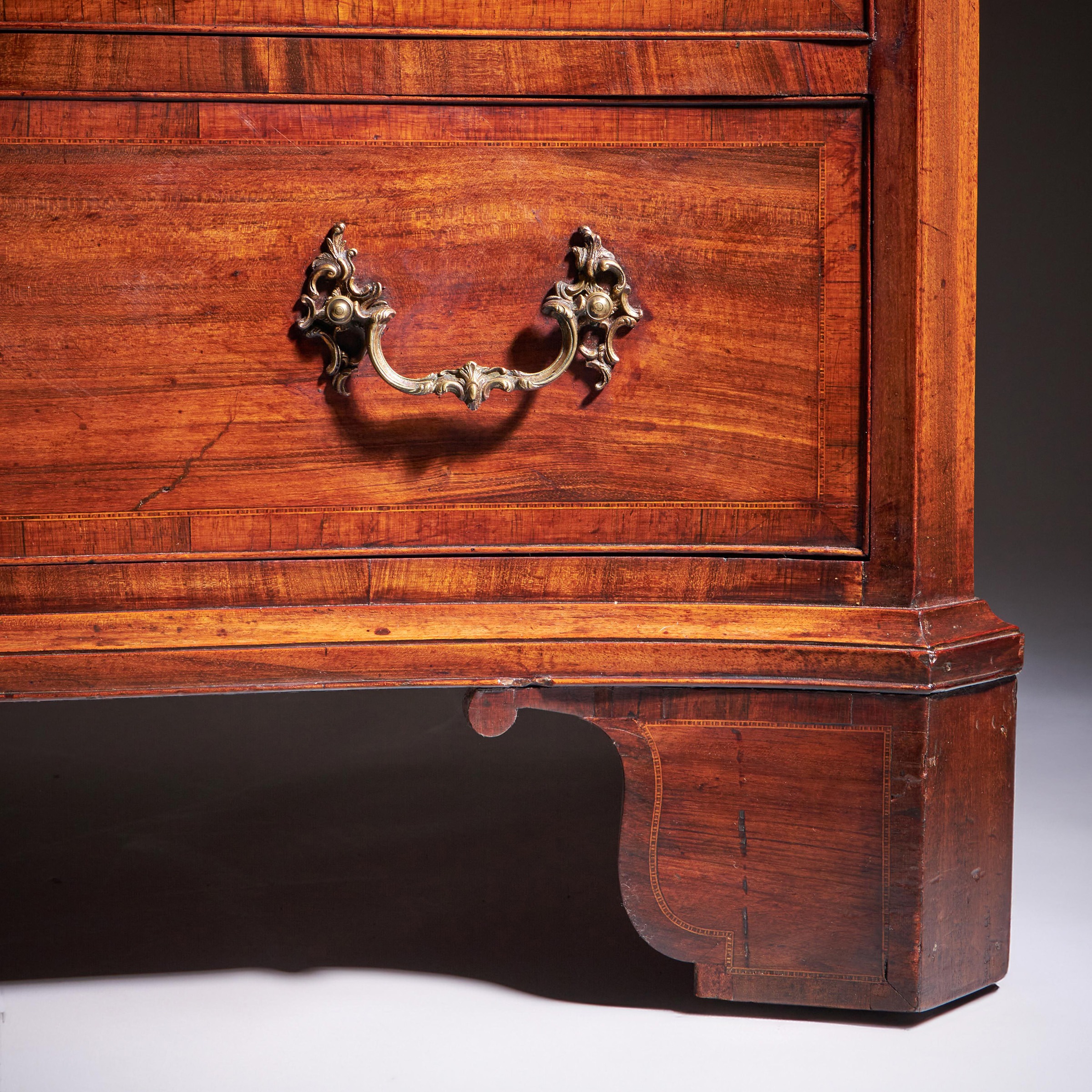 Important 18th Century Goncalo Alves Serpentine Chest Signed J N Teague 1779 7