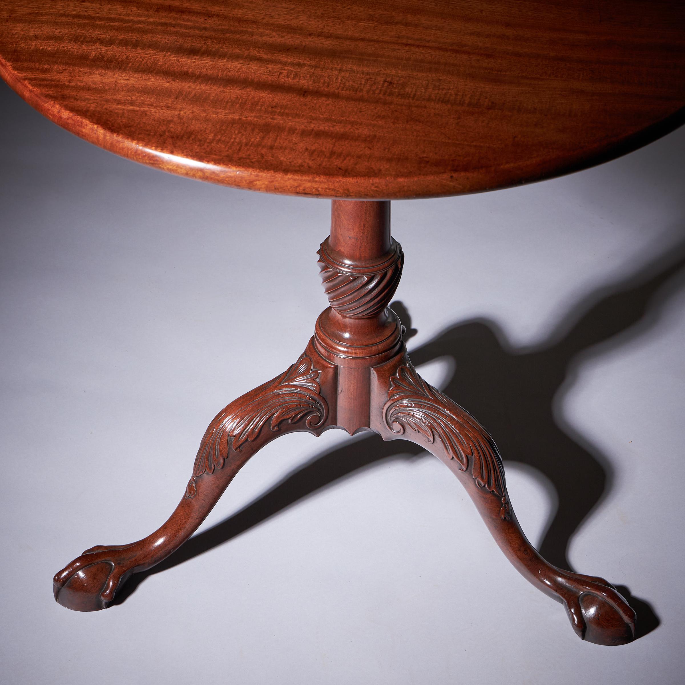 A Fine 18th Century George II Mahogany Tripod Table, Circa 1760 11