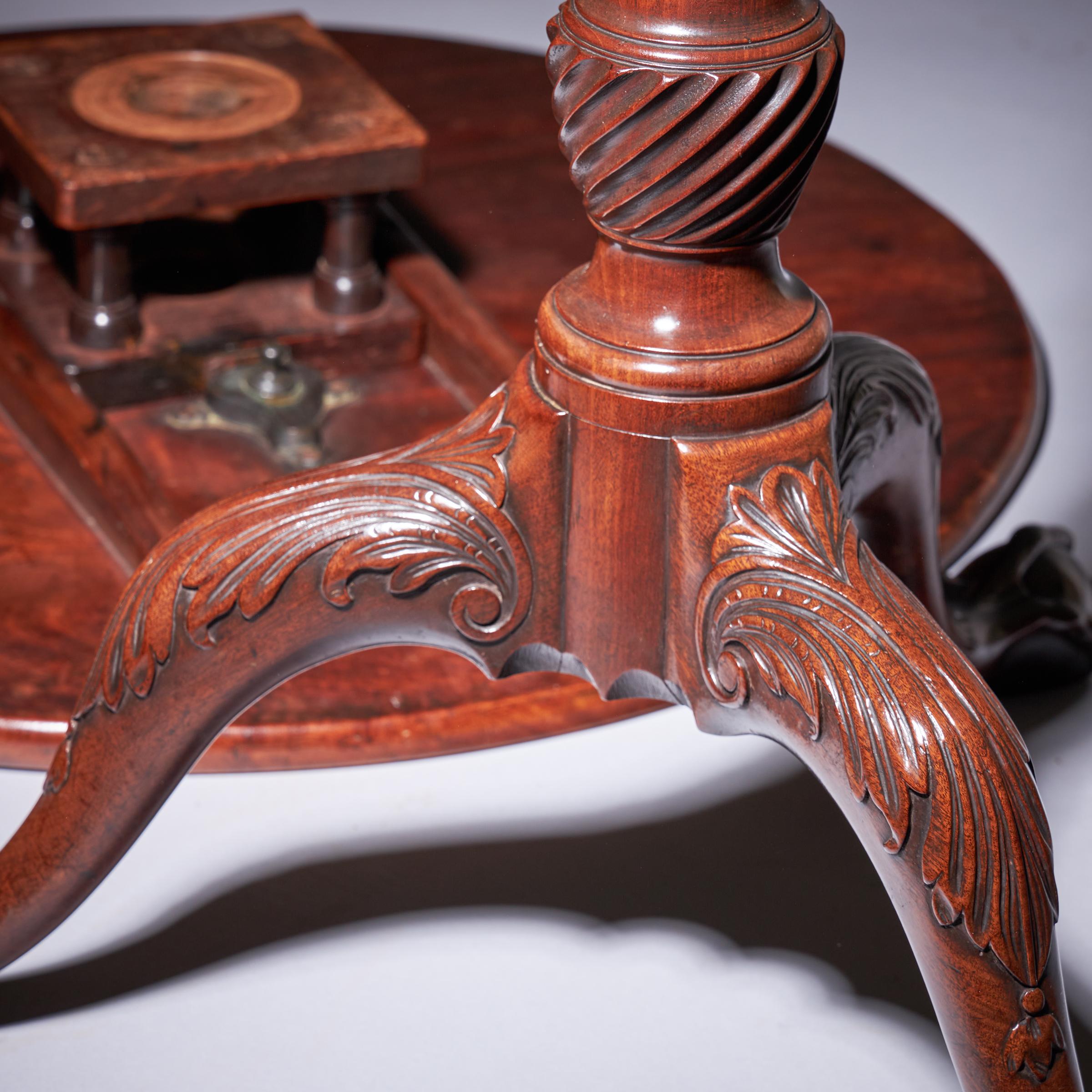 A Fine 18th Century George II Mahogany Tripod Table, Circa 1760 17