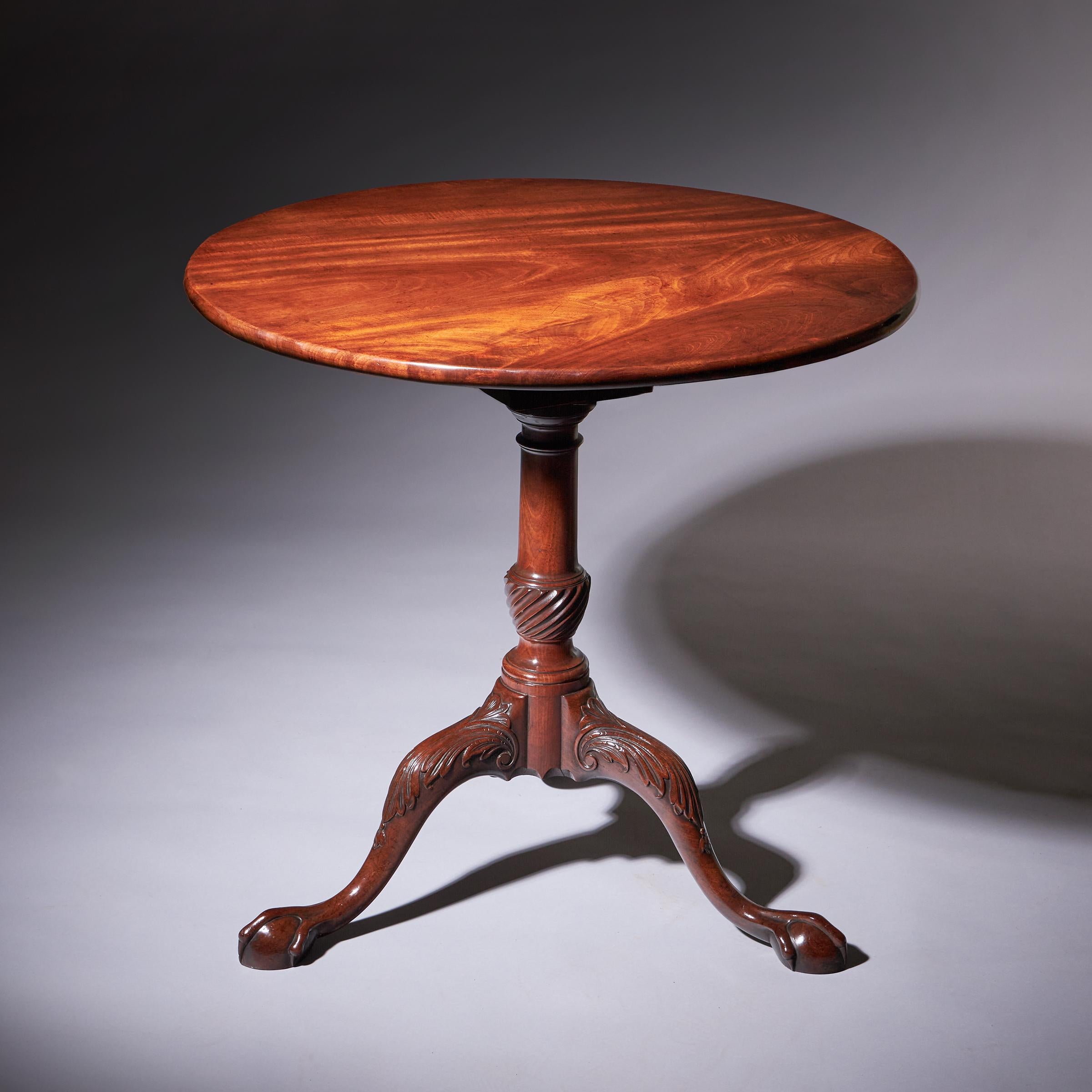 A Fine 18th Century George II Mahogany Tripod Table, Circa 1760 19