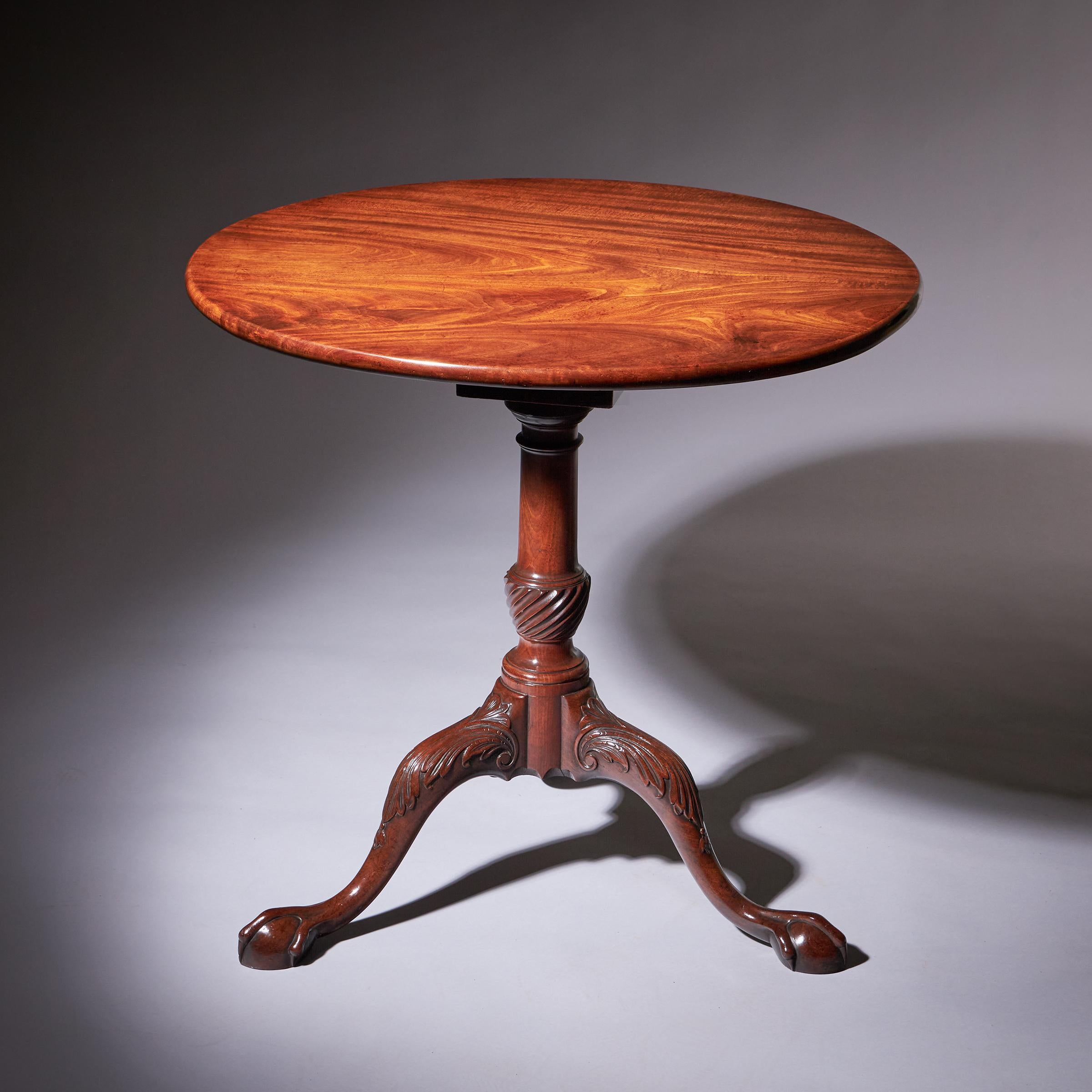 A Fine 18th Century George II Mahogany Tripod Table, Circa 1760 3