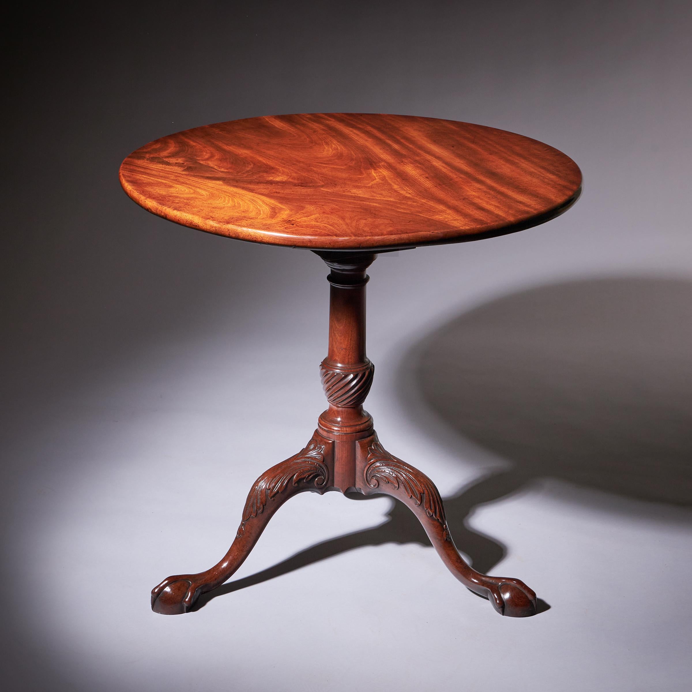 A Fine 18th Century George II Mahogany Tripod Table, Circa 1760 4